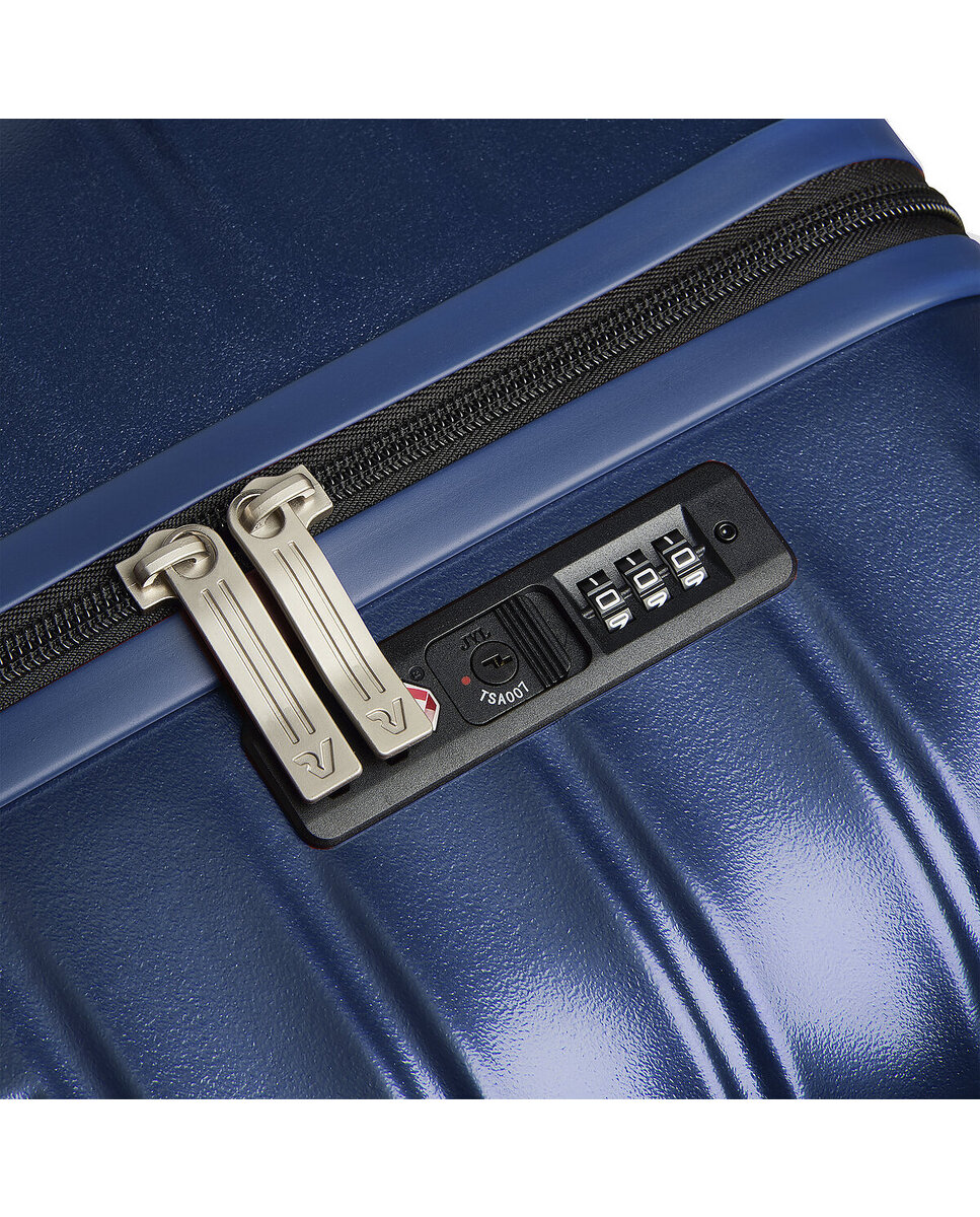 Maleta de cabina expandible wave dlx rígida con capacidad 38/48l dimensiones 55x35x20/21.7cm - Roncato - Azul eléctrico Azul eléctrico-7