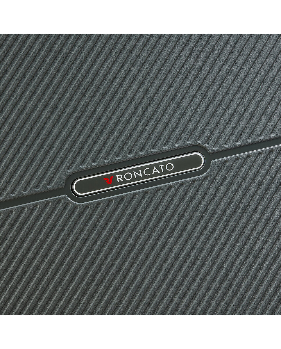 Imagen 10 de Maleta de cabina expandible storm rígida con capacidad 40/46l dimensiones 55x40x20/23cm - Roncato - Verde oscuro Verde oscuro