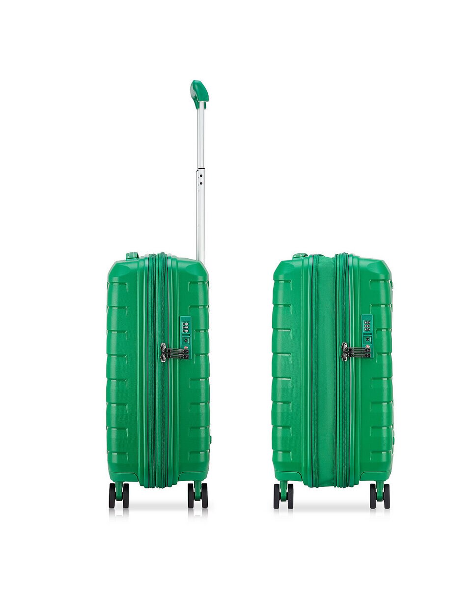 Imagen 6 de Maleta de cabina expandible skyline 2.0 rígida con capacidad 40/50l dimensiones 55x40x20/25cm - Roncato - Verde flúor Verde flúor