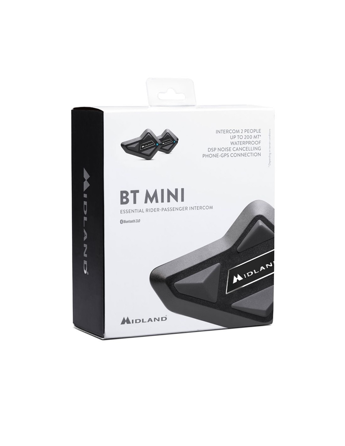 Intercomunicador de moto Bt Mini Duo Midland - Negro Negro-4