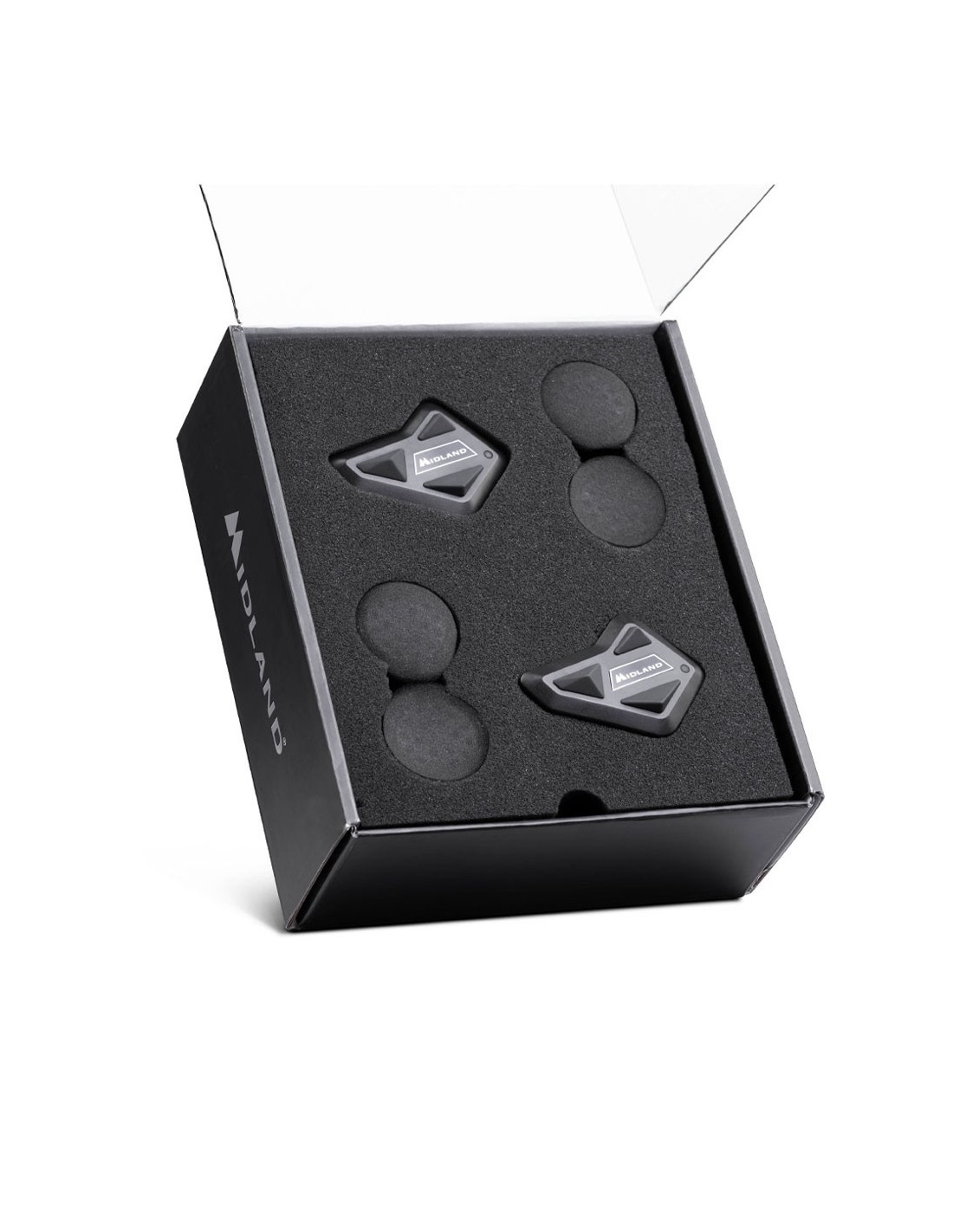 Intercomunicador de moto Bt Mini Duo Midland - Negro Negro-5