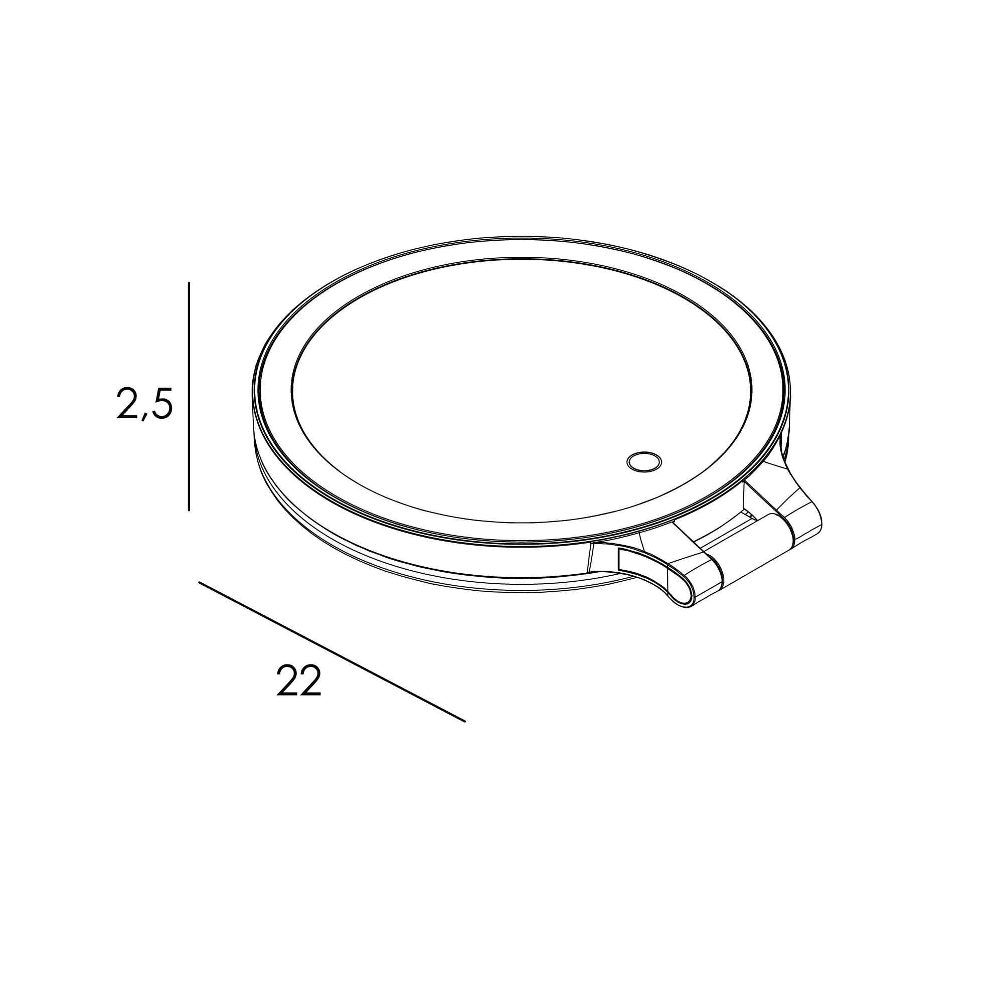 Imagen 4 de Espejo cosmético LED plegable 1x / 7x Manillons Torrent - Blanco Blanco