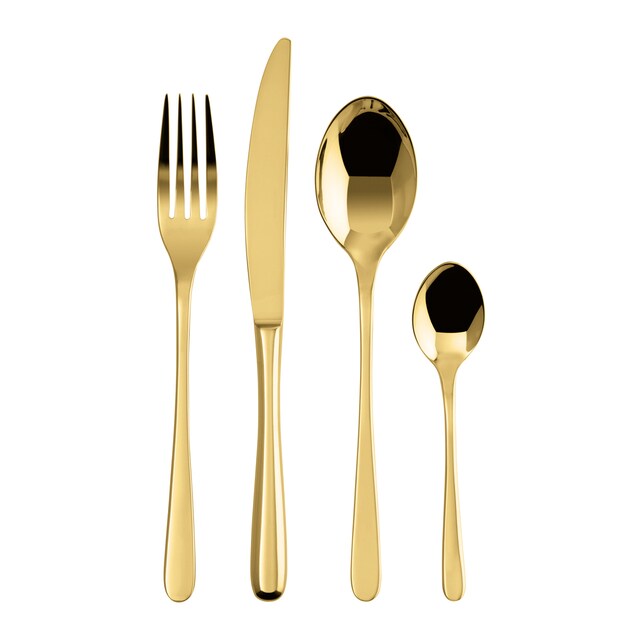 Imagen 0 de Cubertería de 24 piezas Monoblock Taste Gold Sambonet