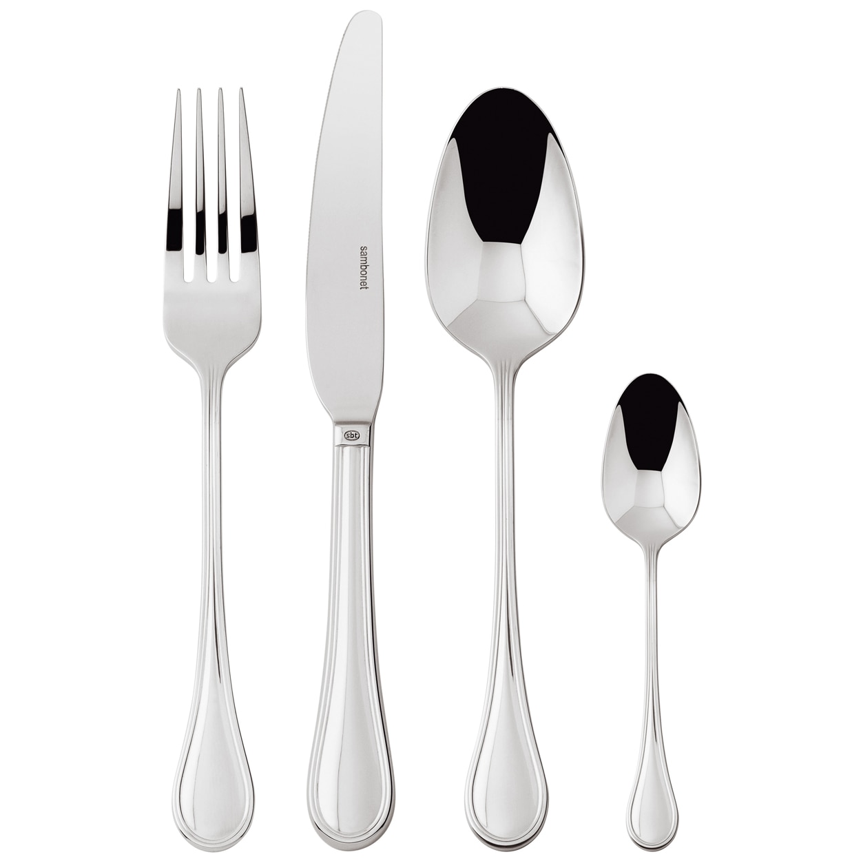 Imagen 1 de Cubertería de 24 piezas Monoblock Royal Sambonet - Plata Plata