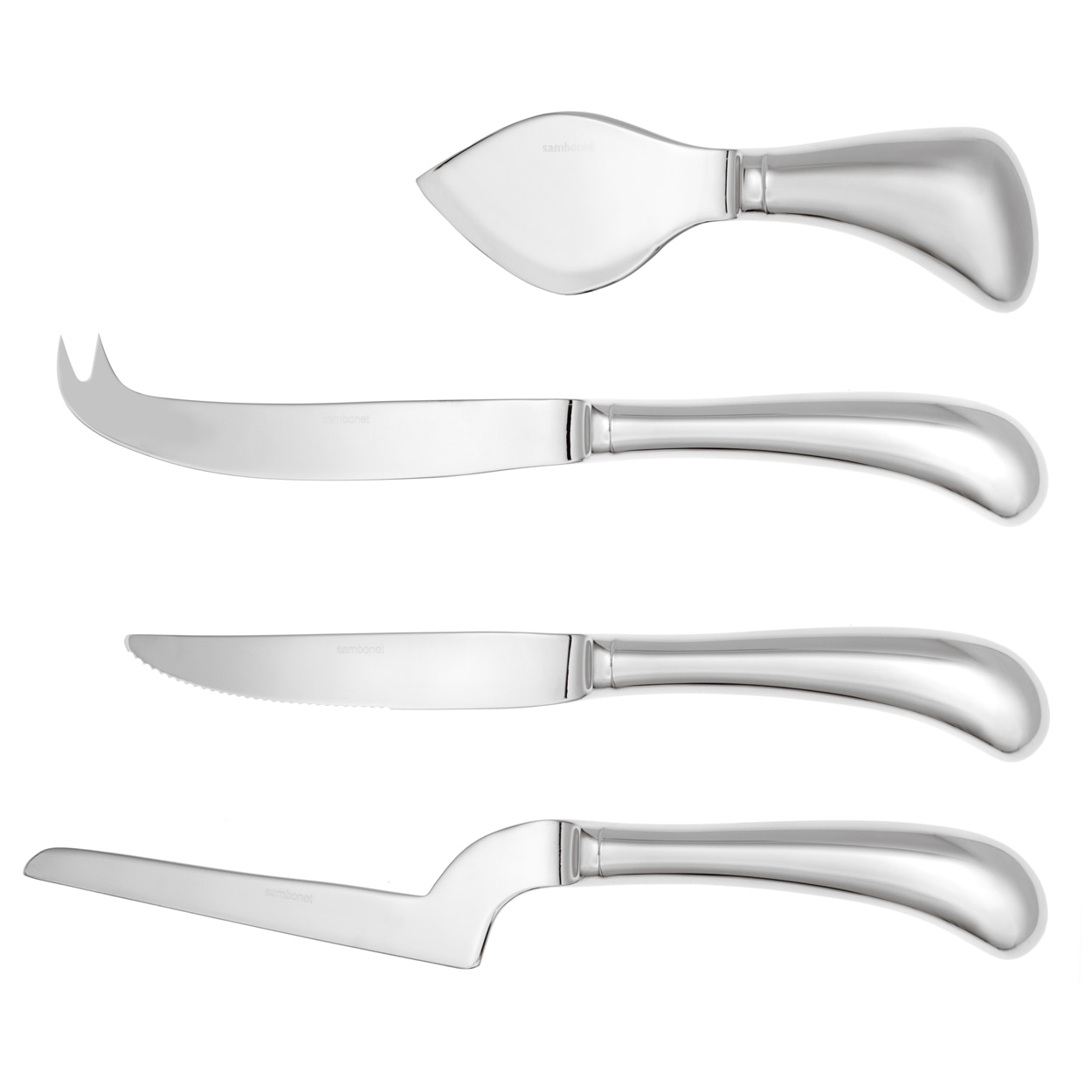 Imagen 1 de Set de 4 cuchillos de queso Living Sambonet - Plata Plata
