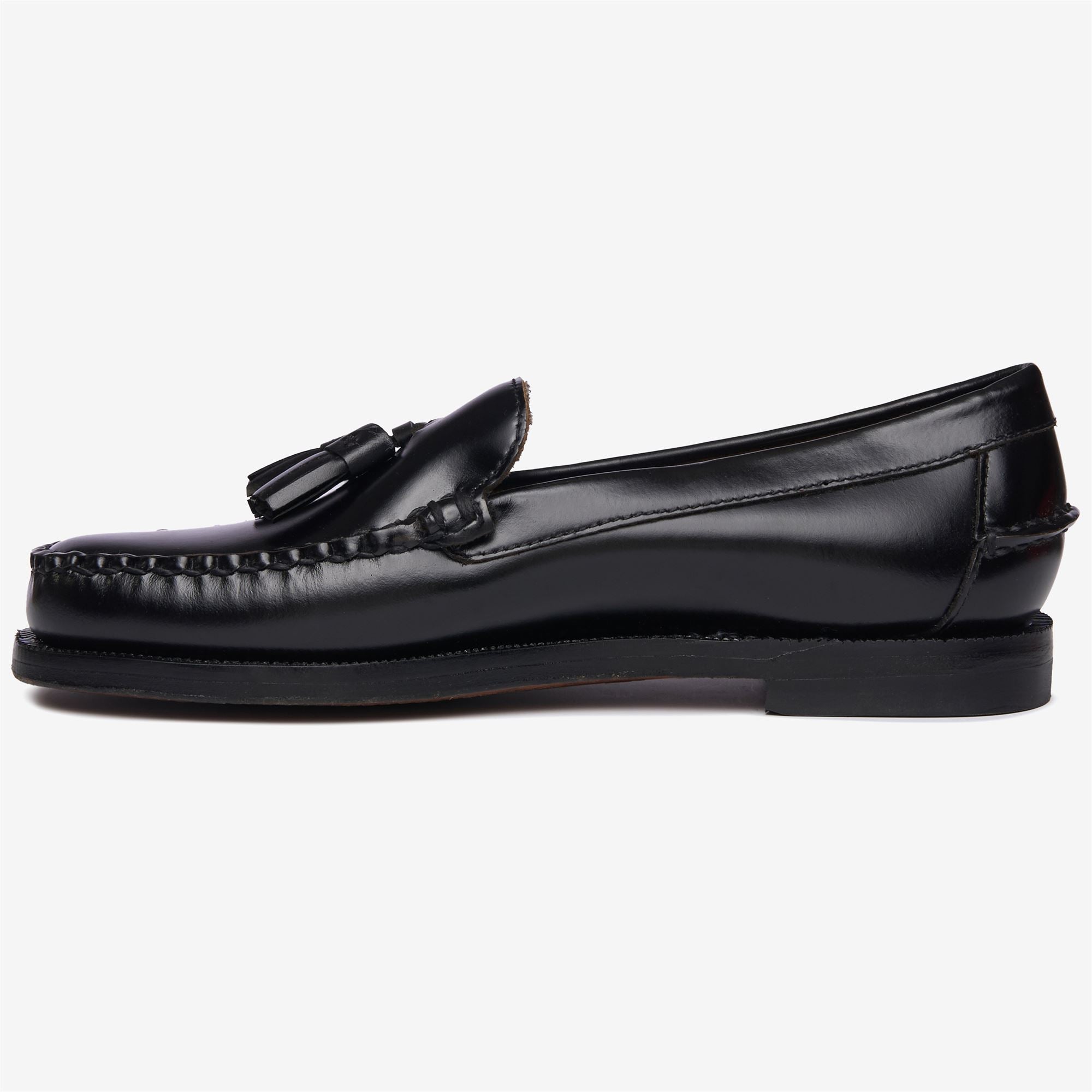 Mocasines de mujer en piel con borla estilo oficina - Sebago - Negro Negro-2