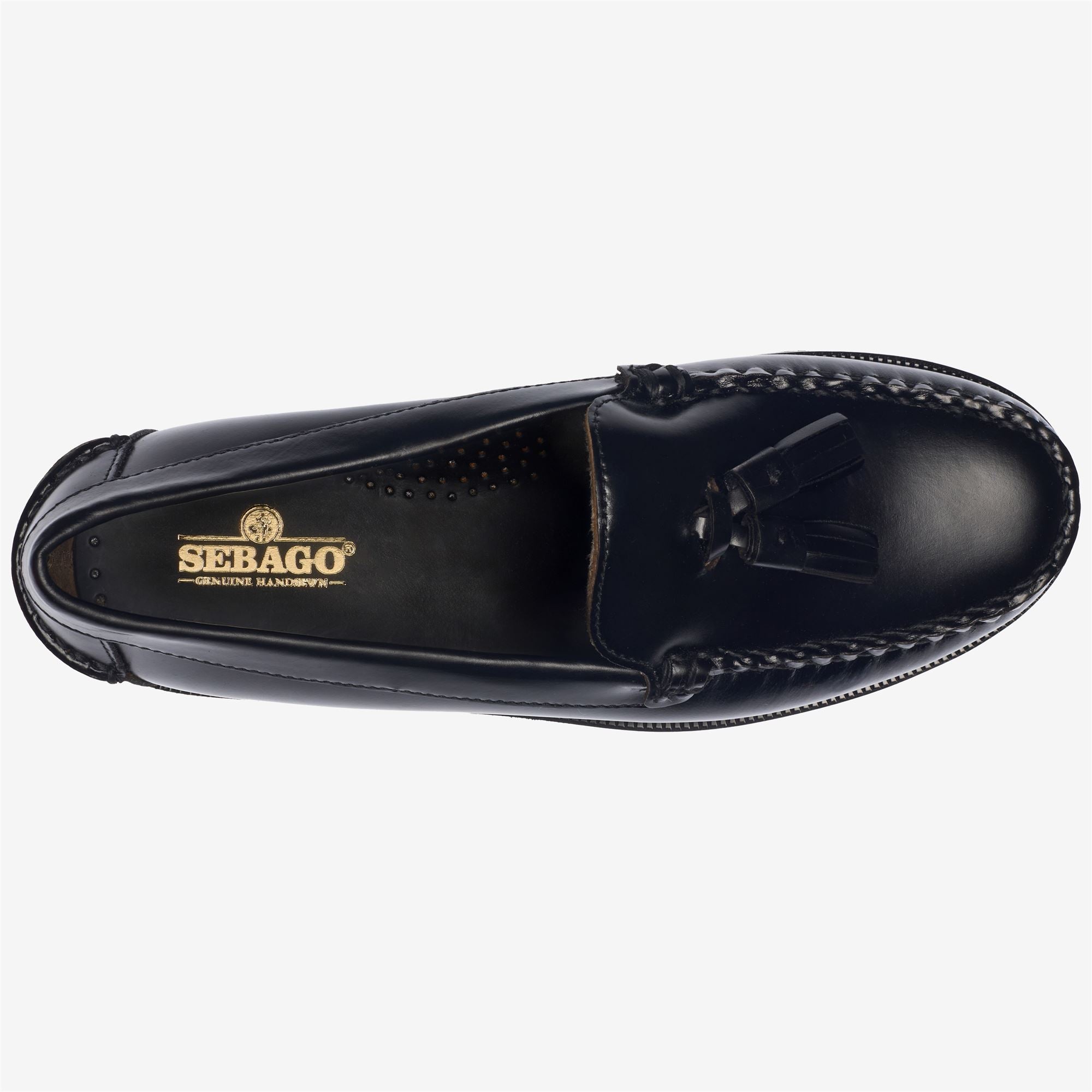 Mocasines de mujer en piel con borla estilo oficina - Sebago - Negro Negro-4