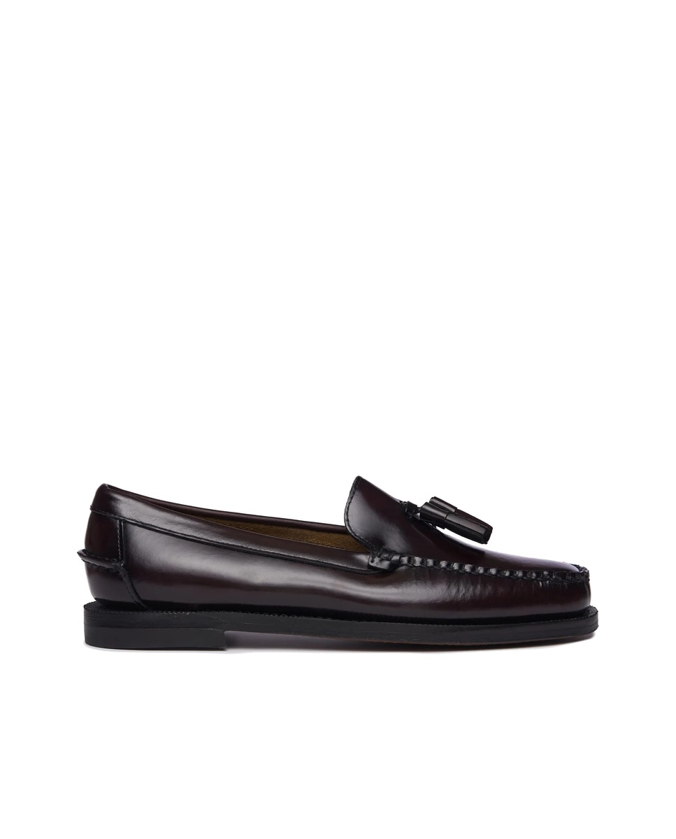Mocasines de mujer en piel con borla estilo oficina - Sebago - Burdeos Burdeos-1