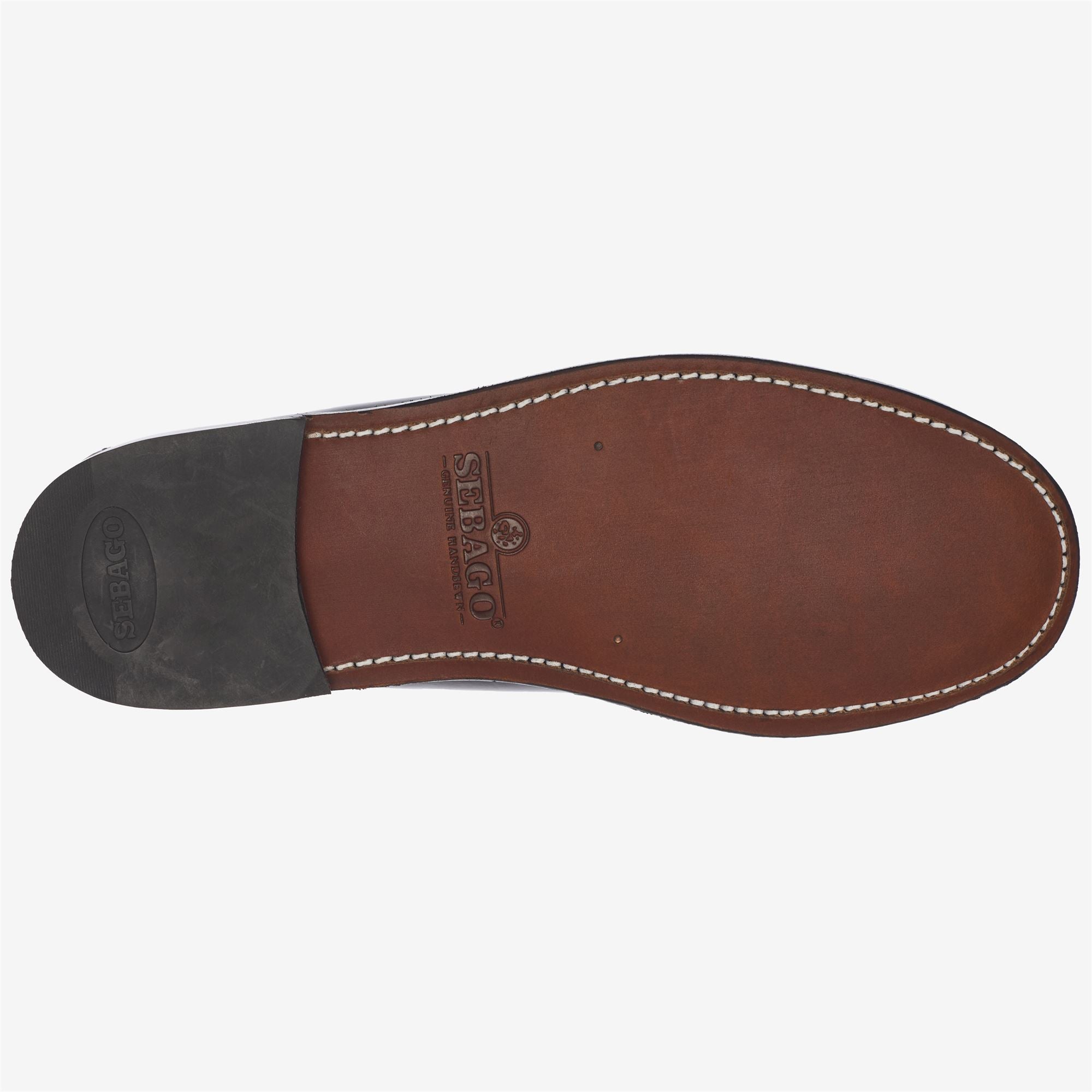 Mocasines de mujer en piel con borla estilo oficina - Sebago - Burdeos Burdeos-3