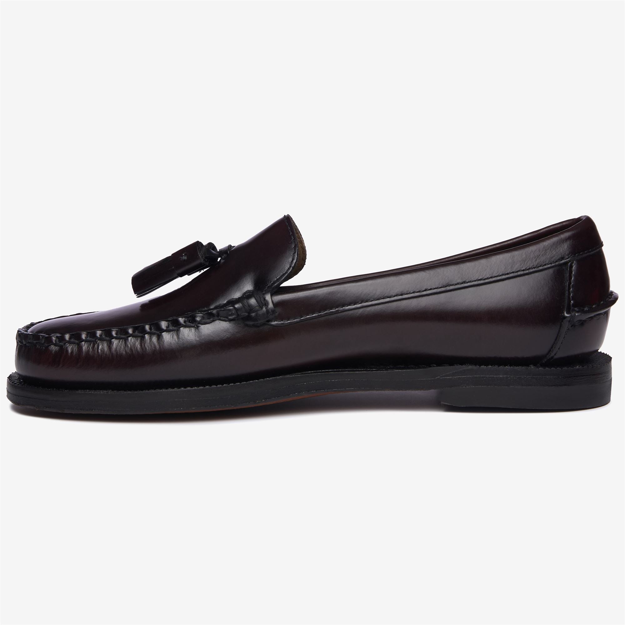 Mocasines de mujer en piel con borla estilo oficina Burdeos Sebago · El ...