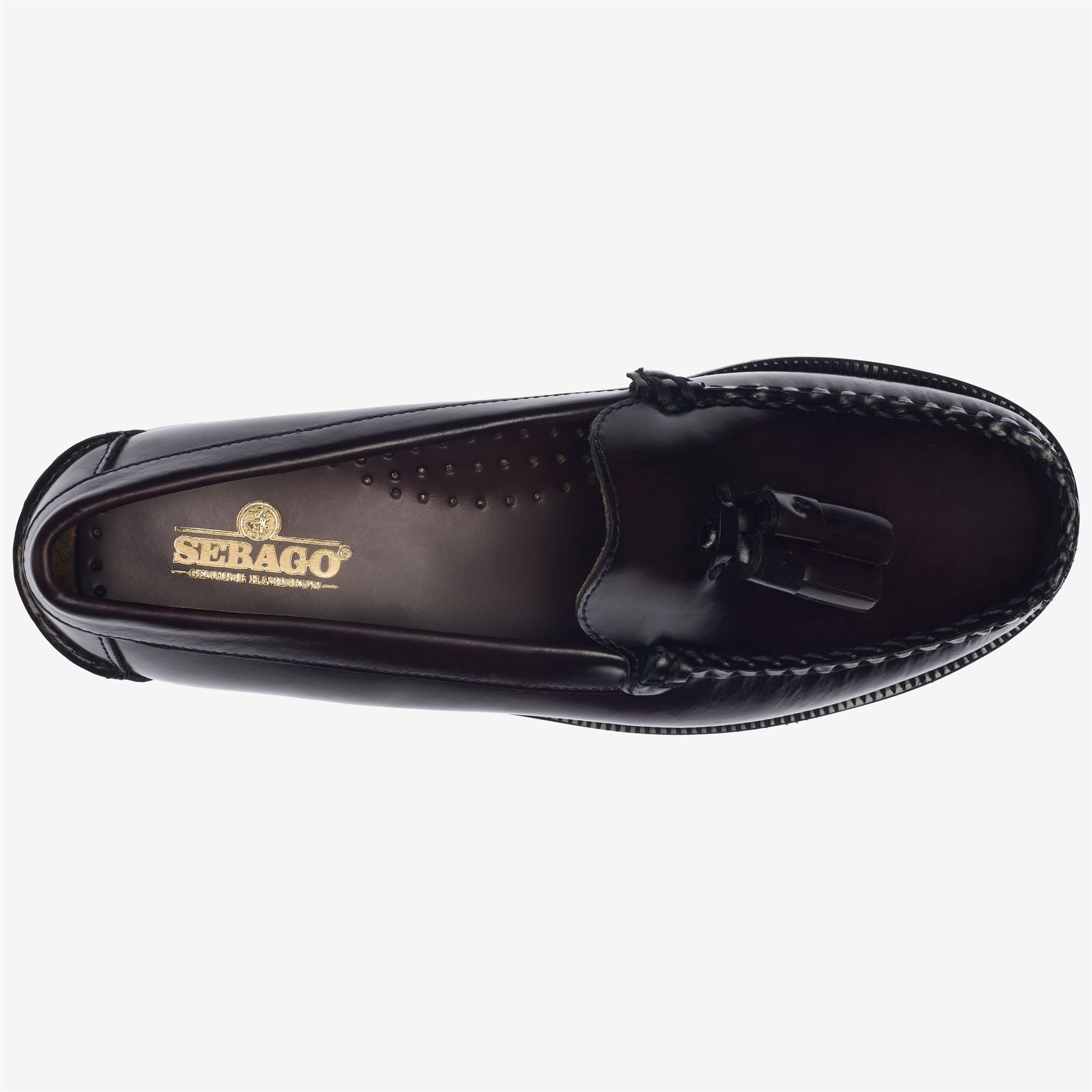 Mocasines de mujer en piel con borla estilo oficina - Sebago - Burdeos Burdeos-4