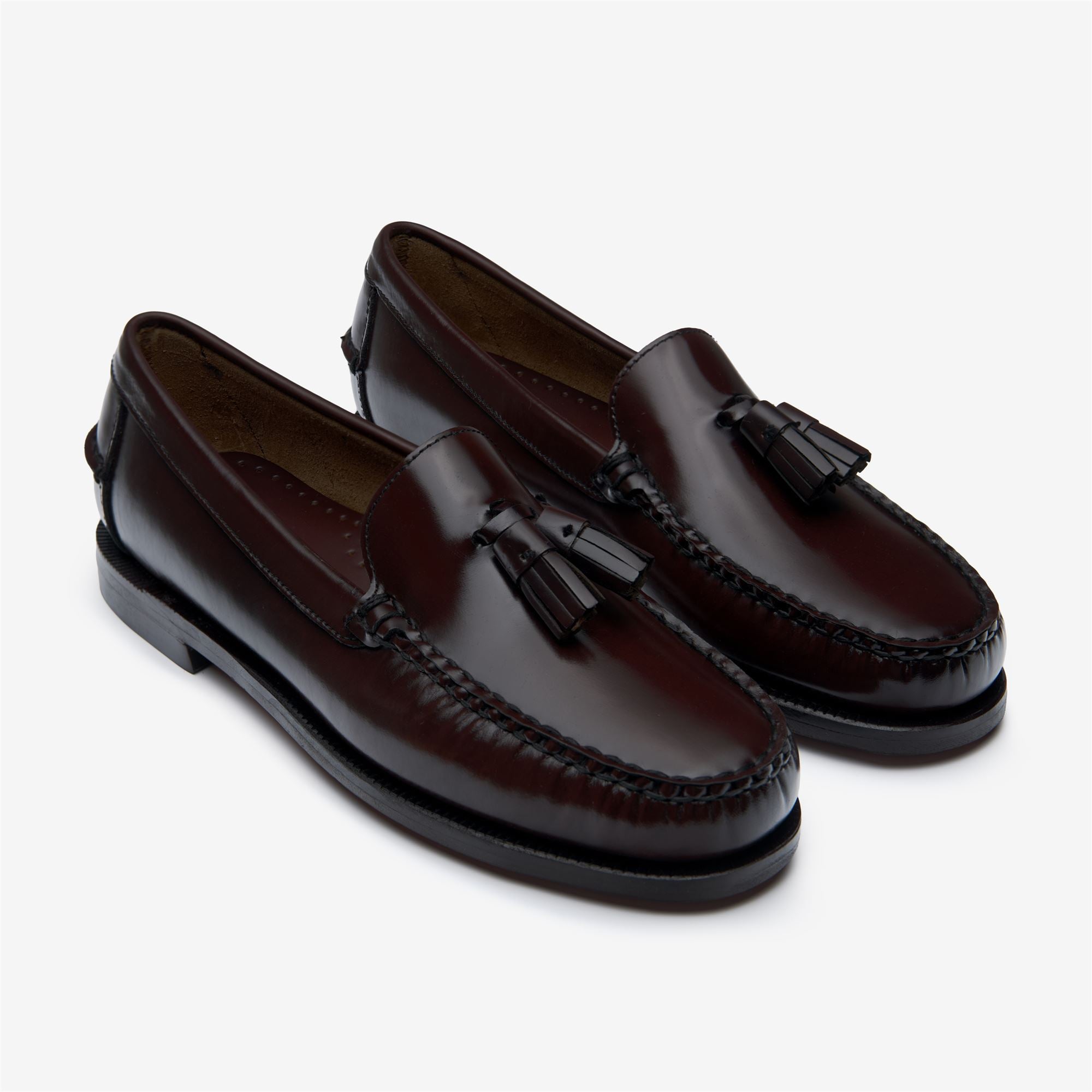 Mocasines de mujer de piel - Sebago - Burdeos Burdeos-3