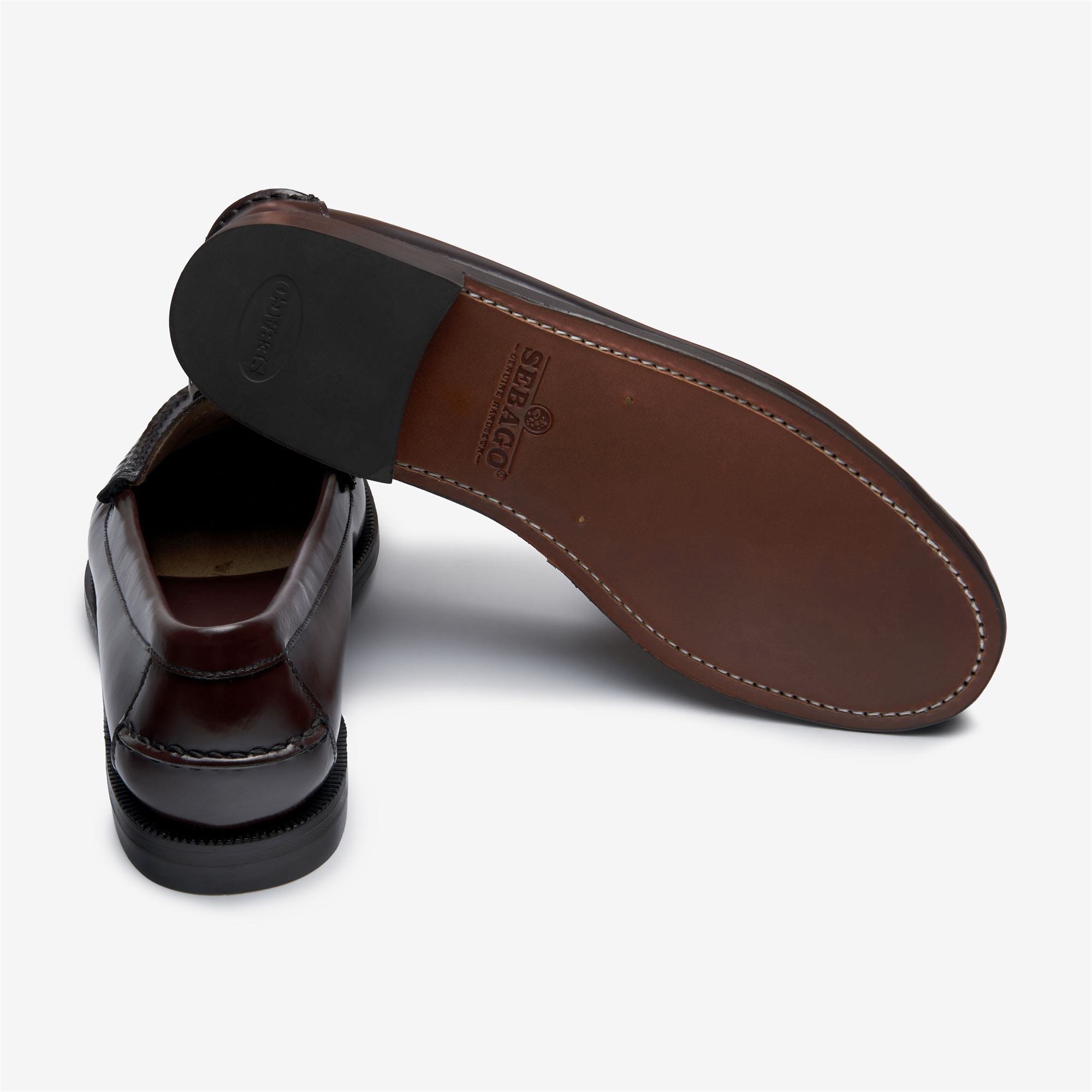 Mocasines de mujer de piel - Sebago - Burdeos Burdeos-4