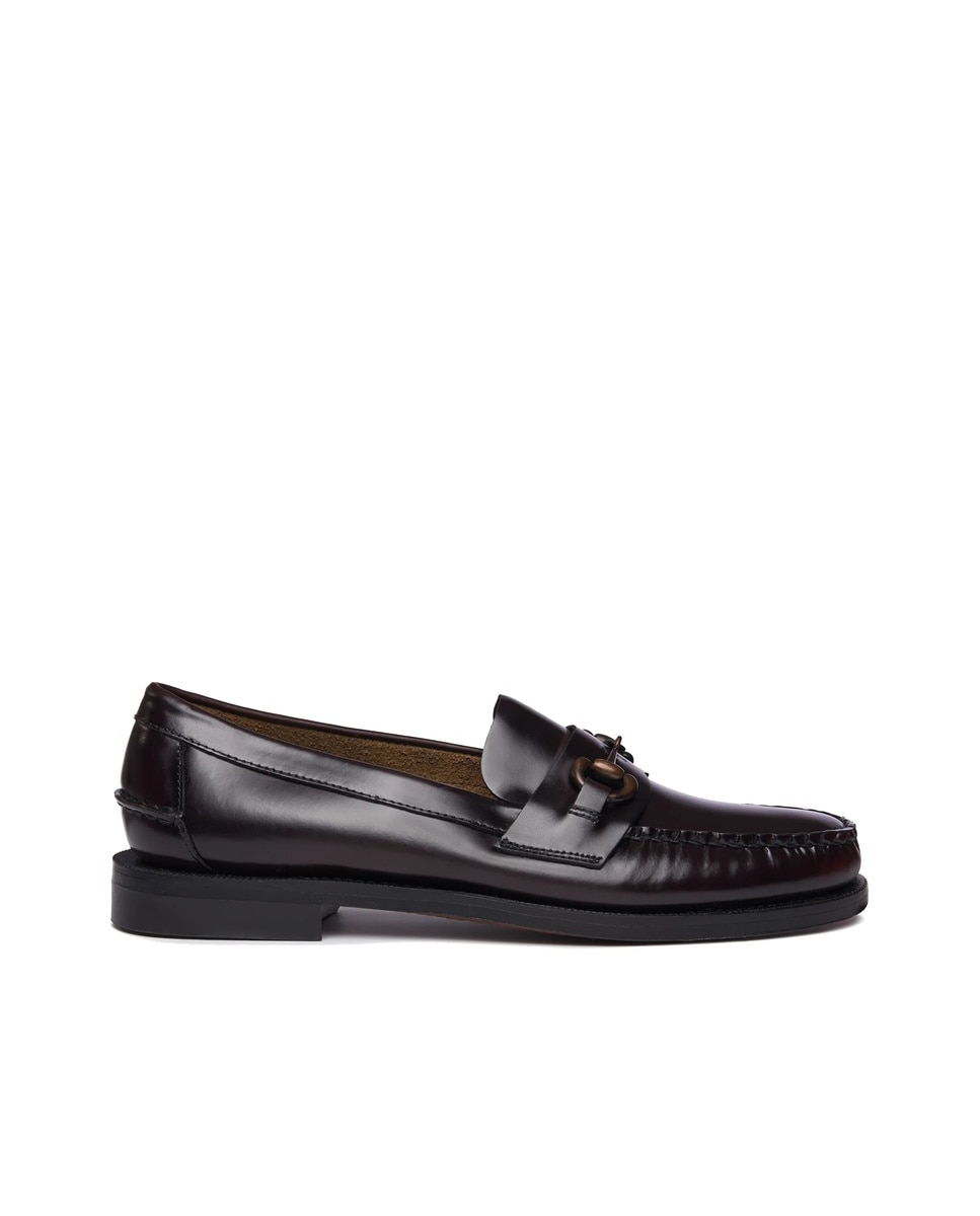 Imagen 0 de Mocasines de hombre de piel elegantes Burdeos
