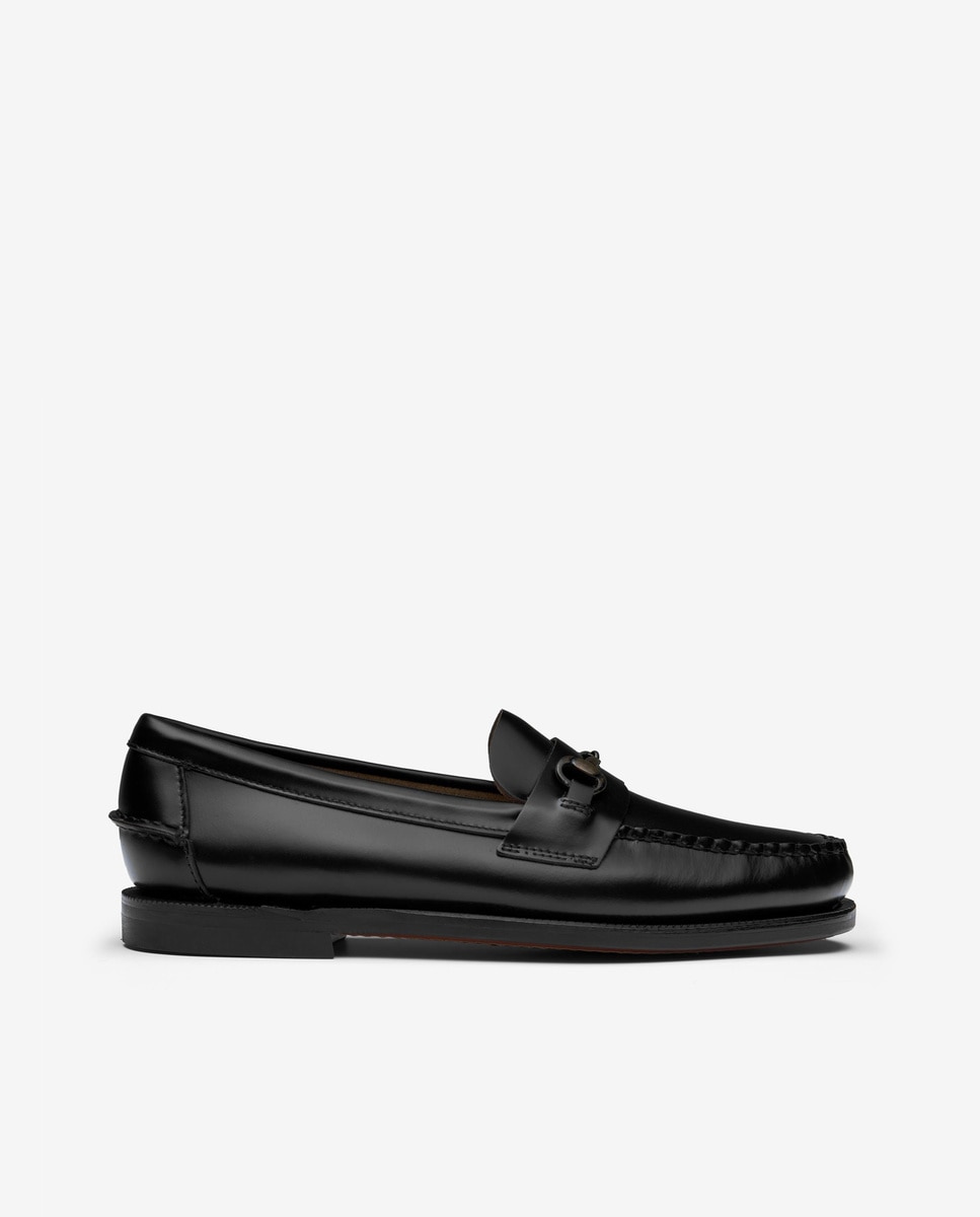 Imagen 1 de Mocasin de mujer en piel con borlas - Sebago - Negro Negro