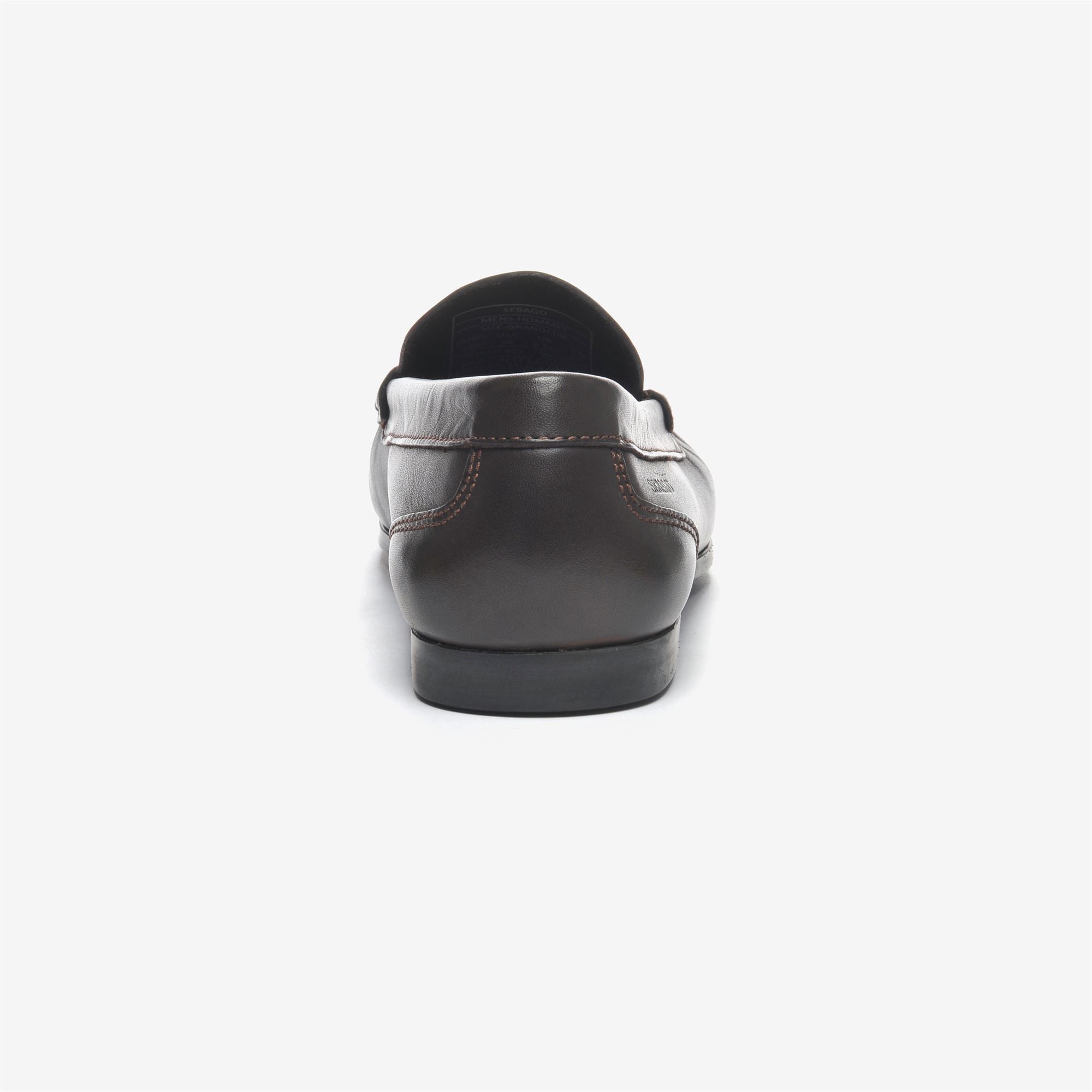 Mocasines driver de hombre de piel - Sebago - Marrón oscuro Marrón oscuro-4