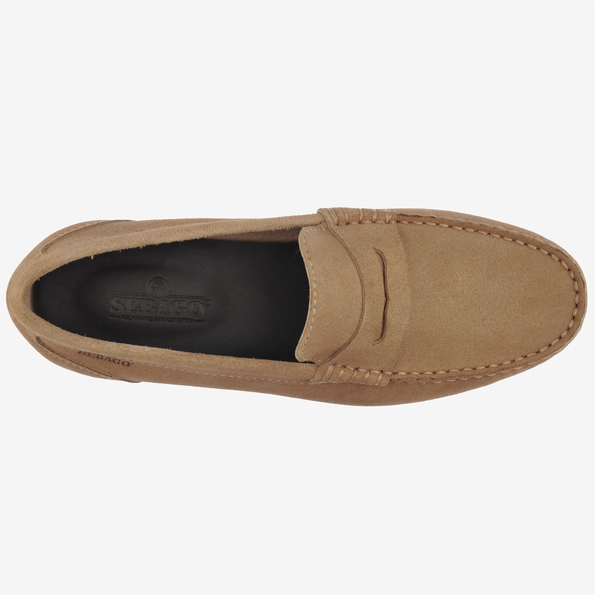 Mocasines driver de hombre de ante - Sebago - Camel Camel-3
