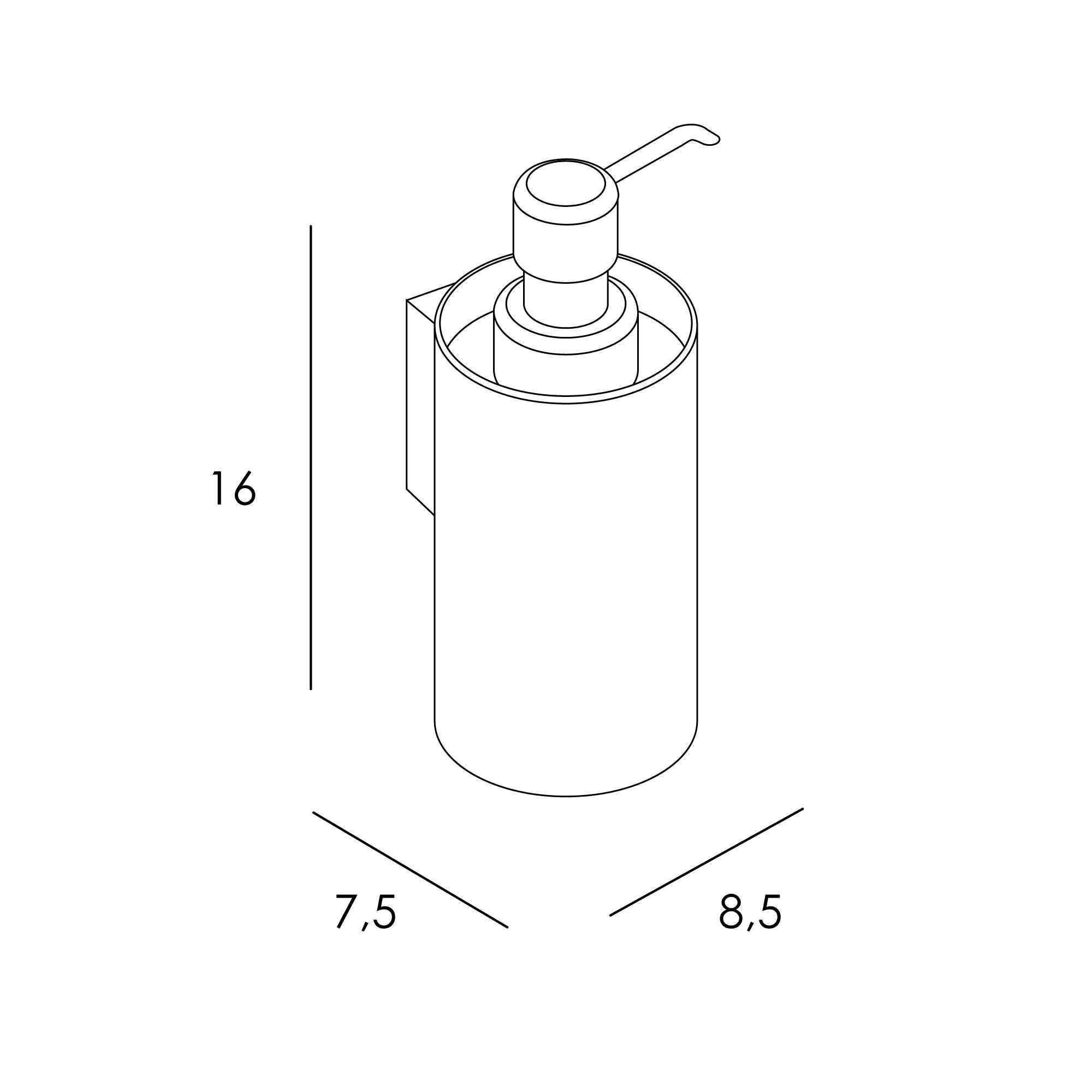 Imagen 2 de Dispensador de pared Manillons Torrent - Negro mate Negro mate