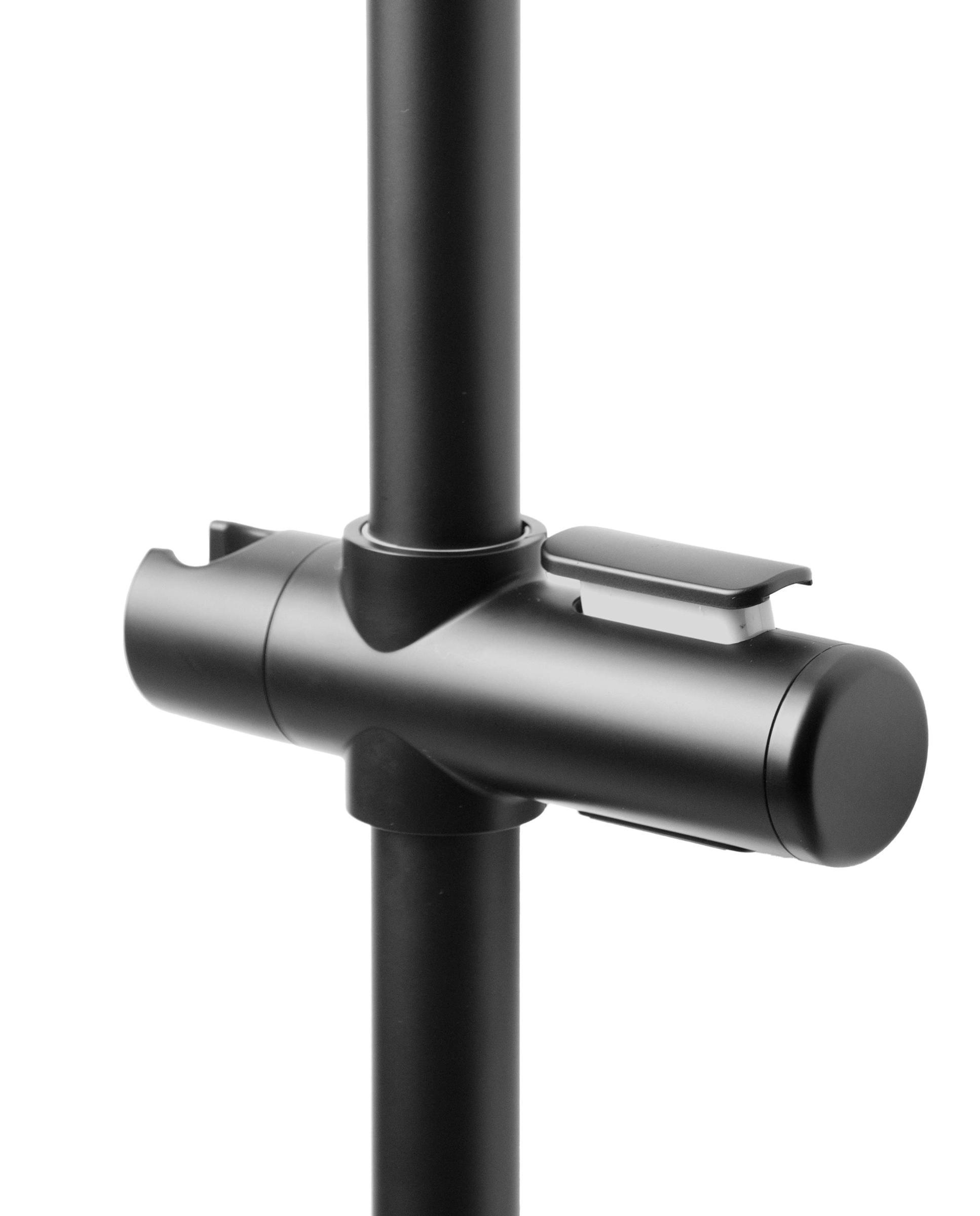 Imagen 1 de Soporte de ducha regulable Colección Bold - Negro mate Negro mate