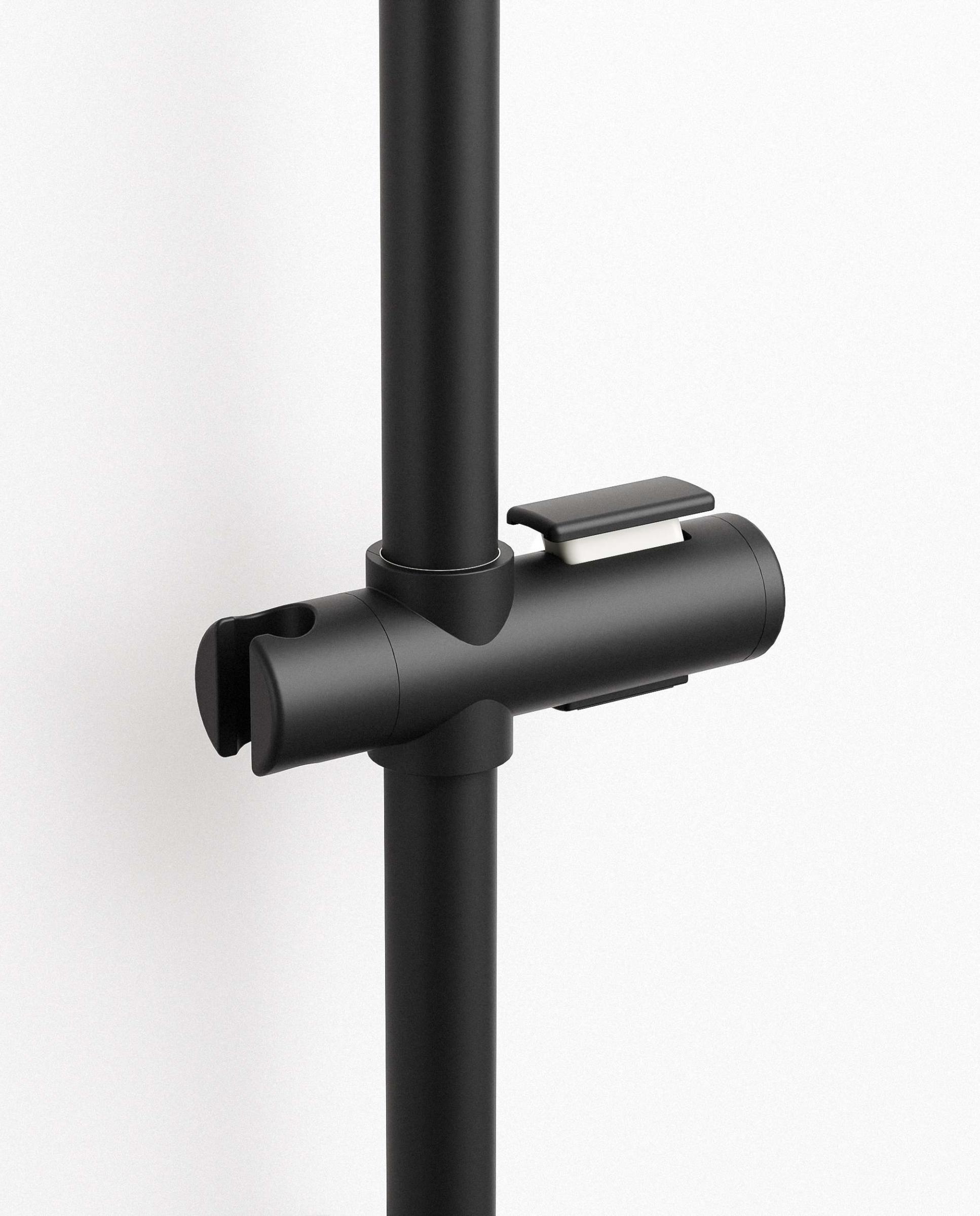 Imagen 2 de Soporte de ducha regulable Colección Bold - Negro mate Negro mate