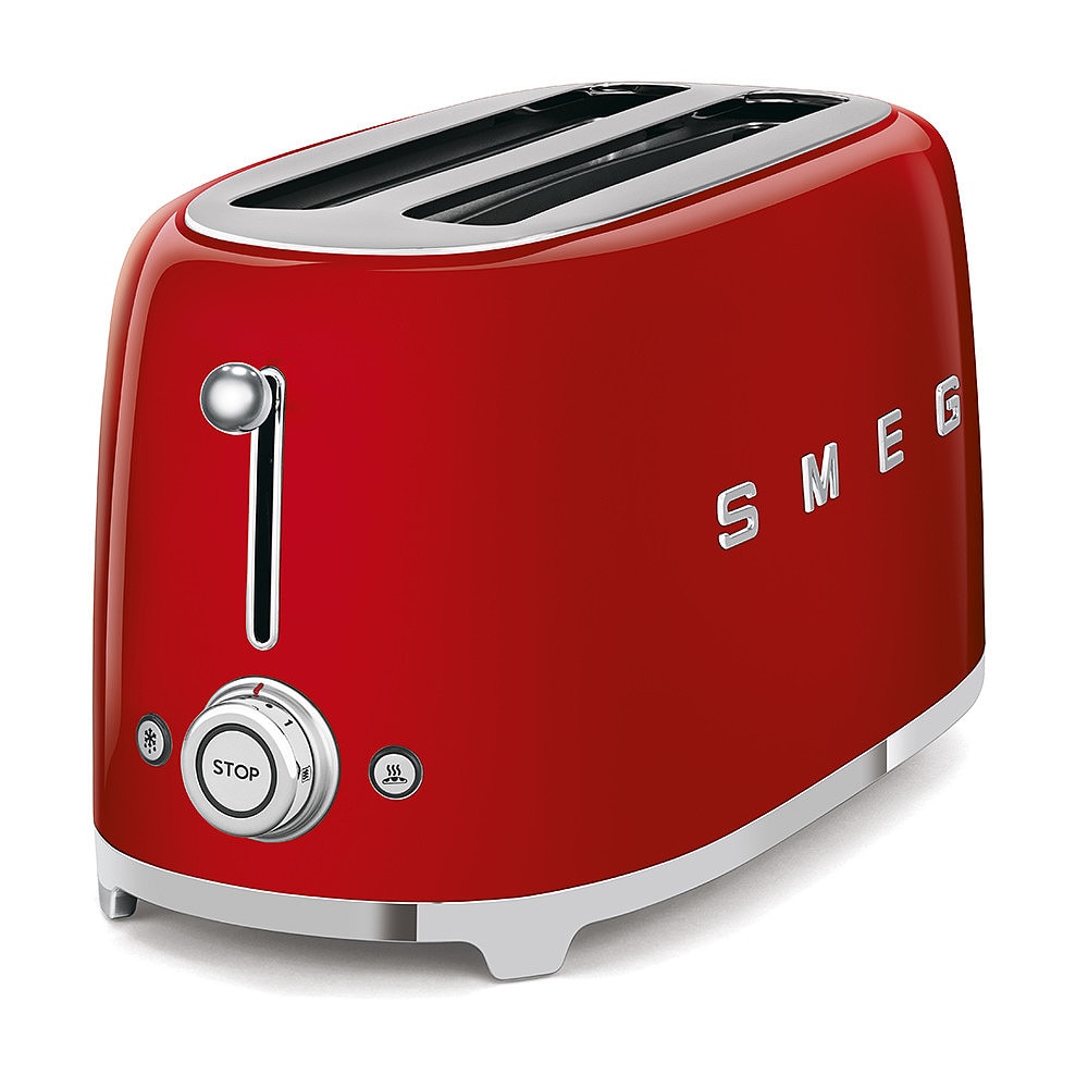 Tostador Smeg TSF02 50 style con 2 ranuras - Rojo Rojo-2