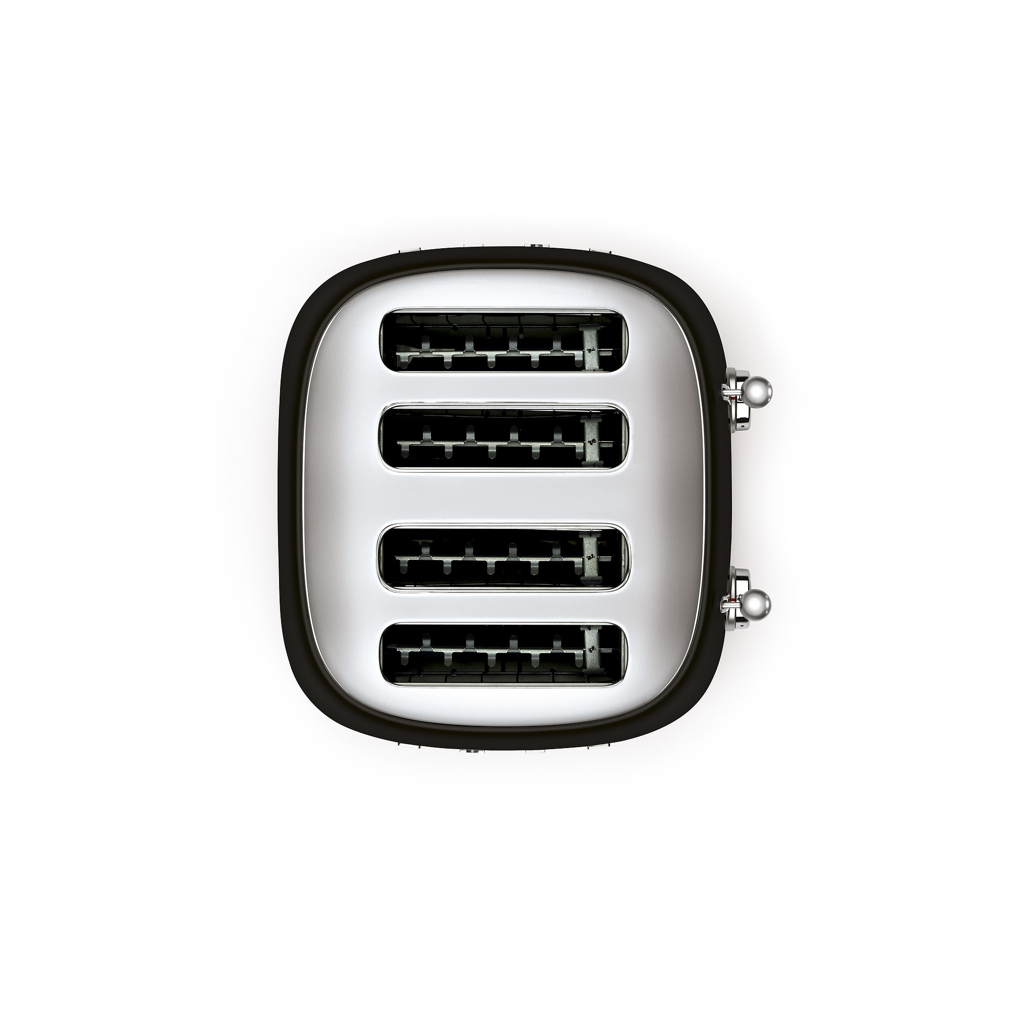 Tostador Smeg TSF03 50'Style con 4 ranuras - Plata Negro-3