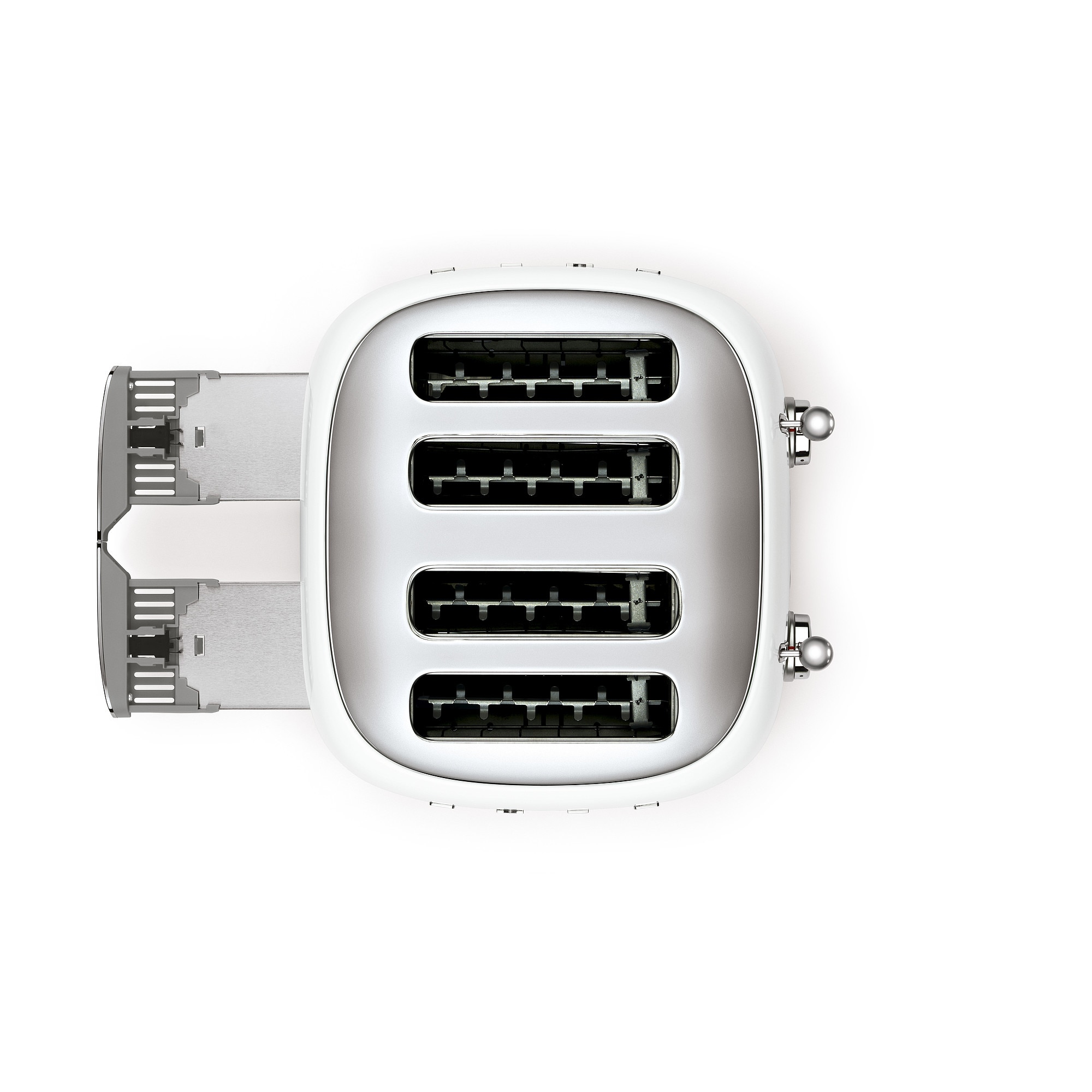 Tostador Smeg TSF03 50'Style con 4 ranuras - Blanco Blanco-4