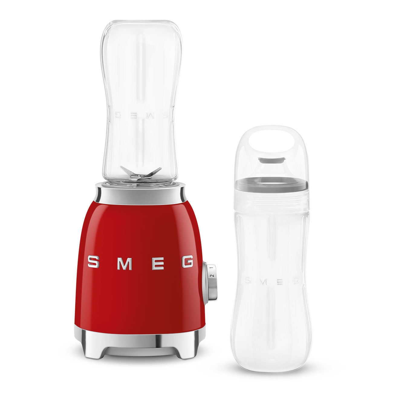 Batidora de vaso Smeg PBF01CREU con estética 50'Style y acabado brillante - Rojo Rojo-1