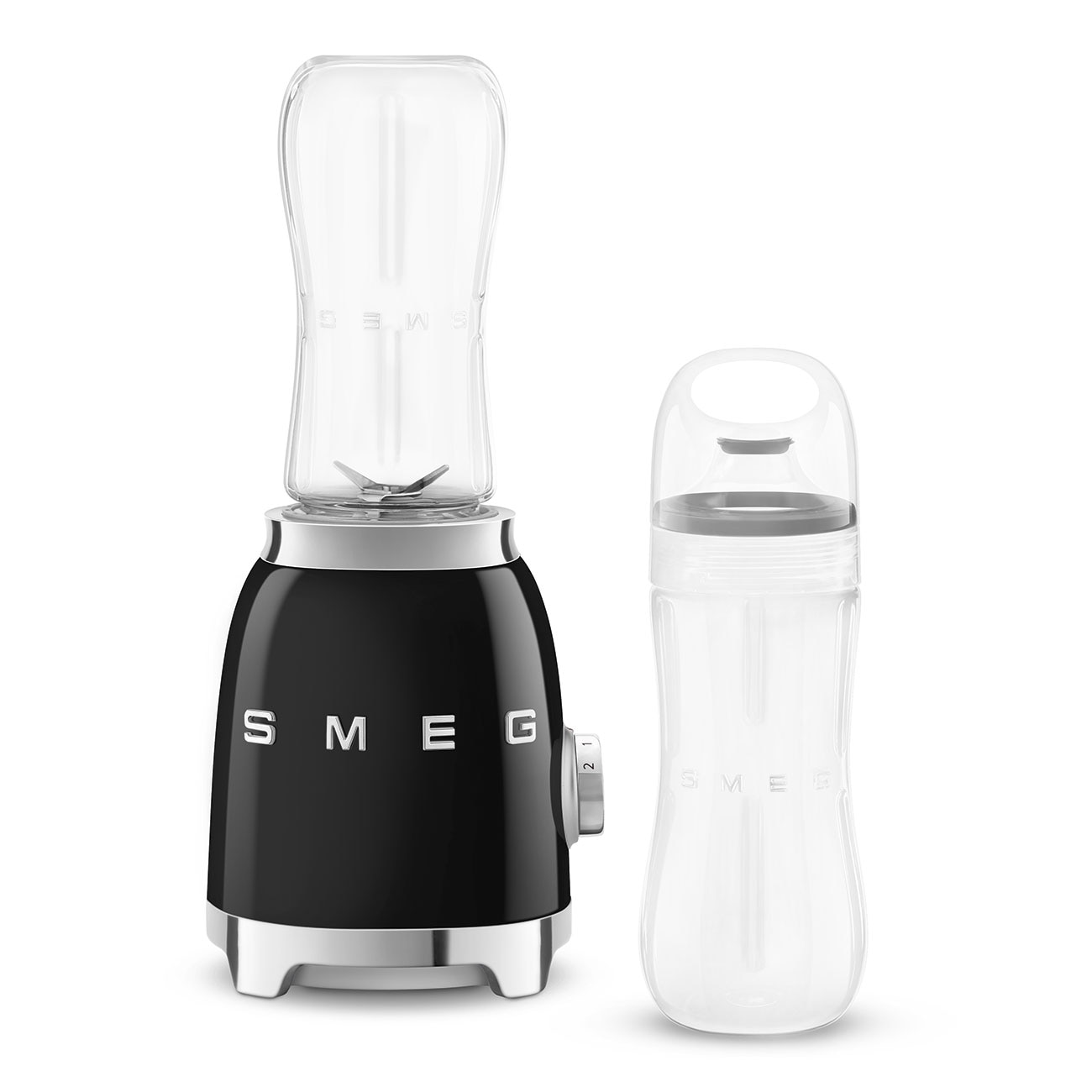 Batidora de vaso Smeg PBF01CREU con estética 50'Style y acabado brillante - Negro Negro-1