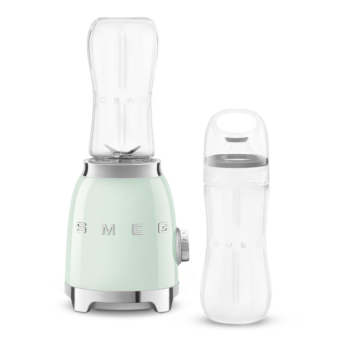 Batidora de vaso Smeg PBF01CREU con estética 50'Style y acabado brillante - Verde Verde-1