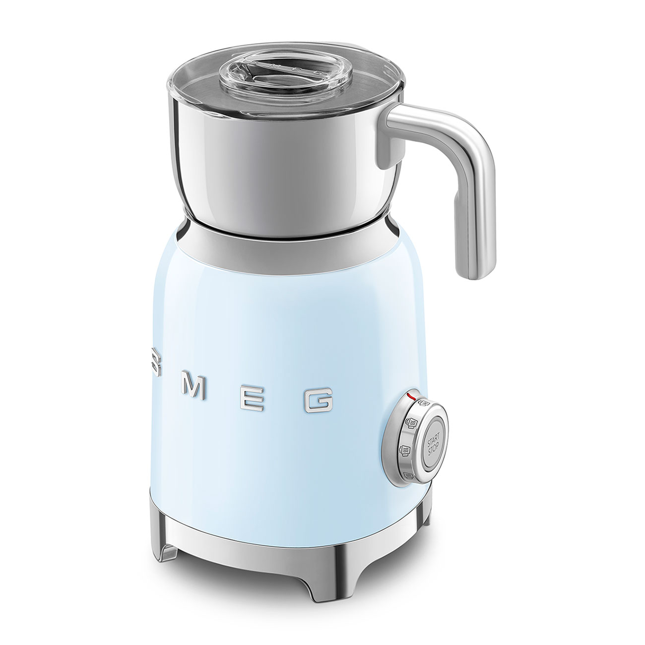 Imagen 3 de Espumador de leche Smeg MF11RDEU con estética 50'Style y acabado brillante - Azul Azul