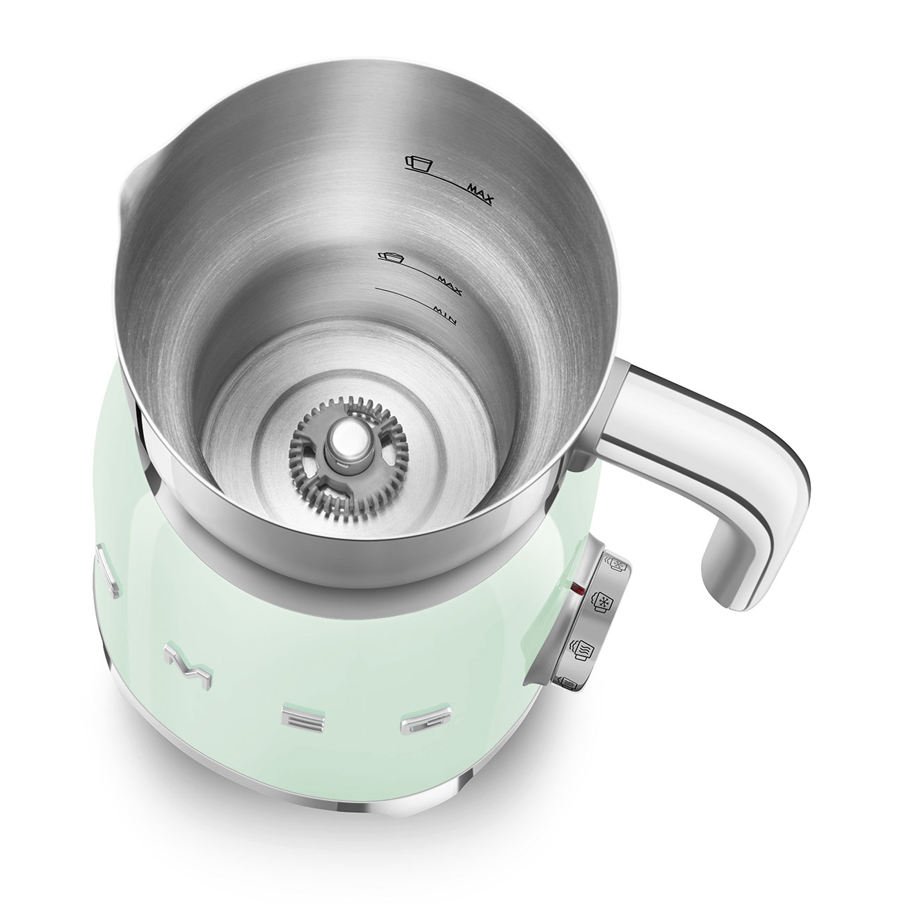 Espumador de leche Smeg MF11RDEU con estética 50'Style y acabado brillante - Verde Verde-5