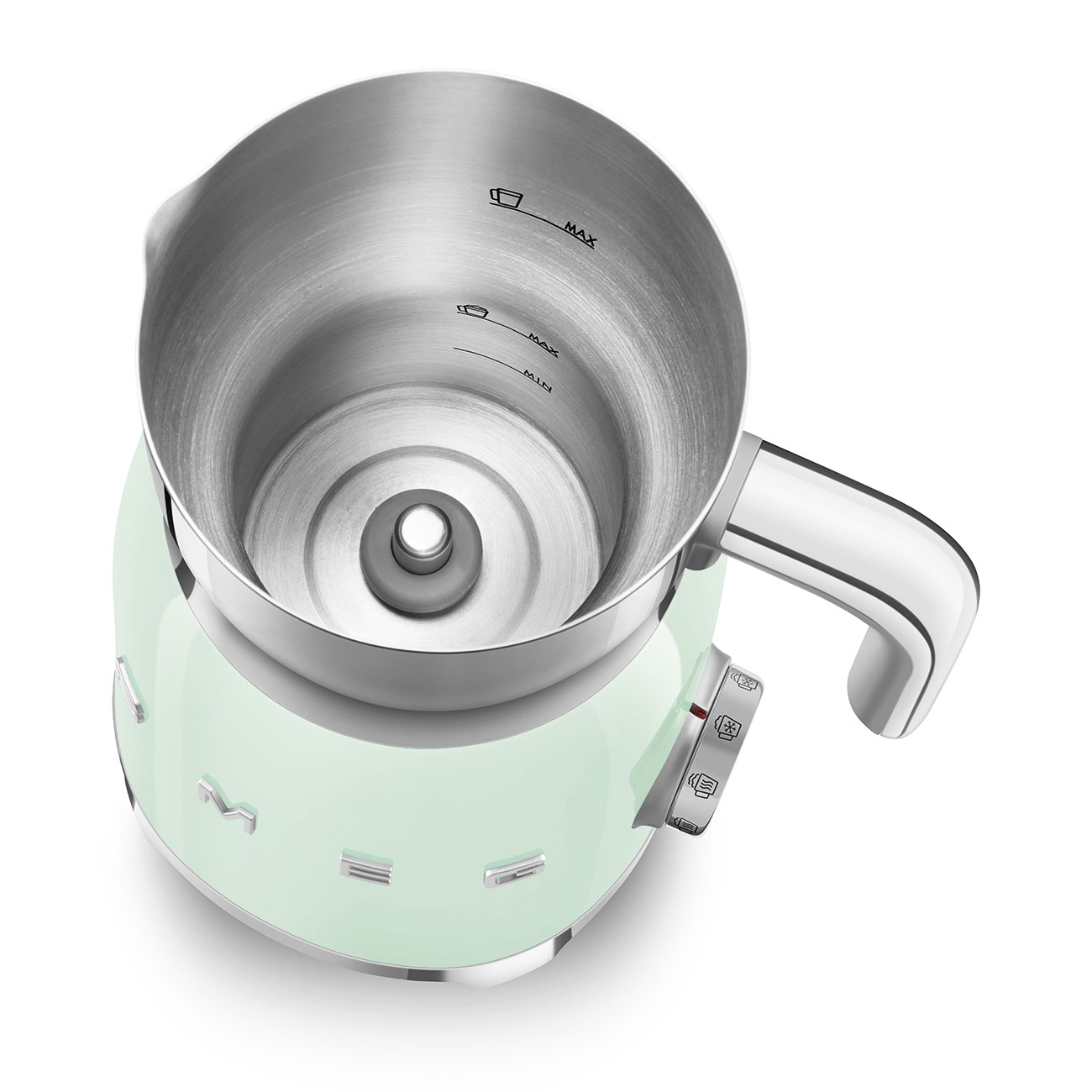 Espumador de leche Smeg MF11RDEU con estética 50'Style y acabado brillante - Verde Verde-6