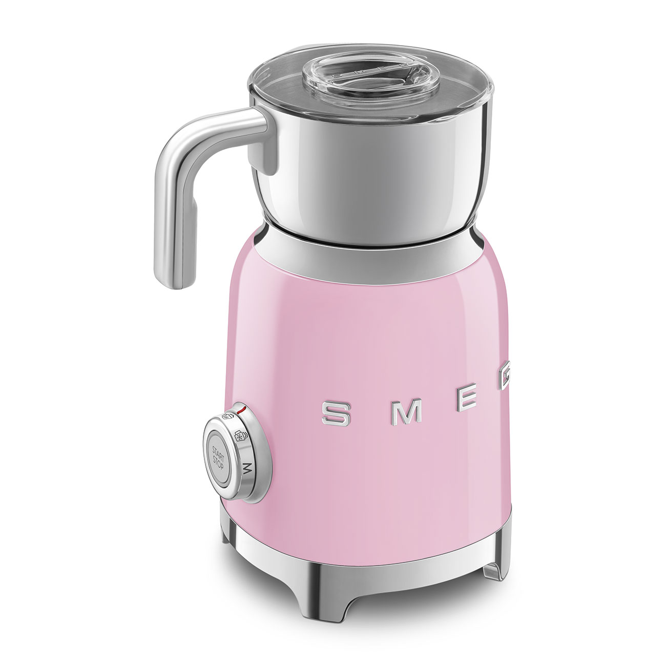 Espumador de leche Smeg MF11RDEU con estética 50'Style y acabado brillante - Rosa Rosa-4