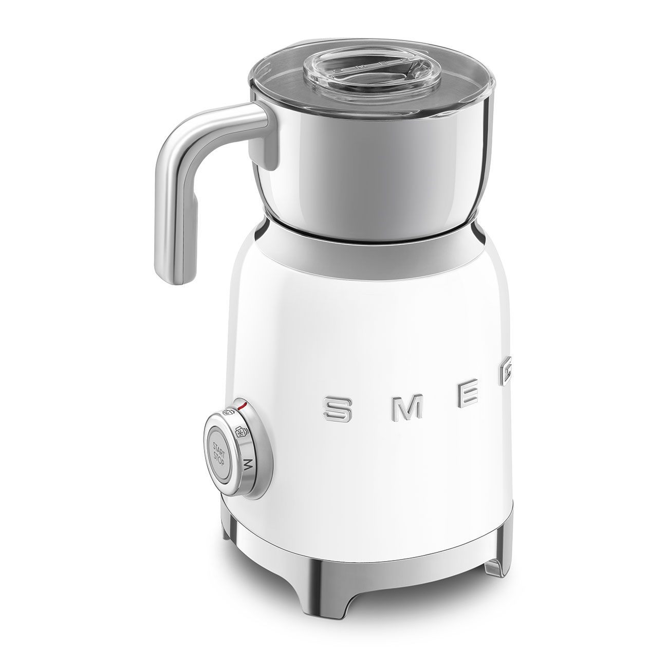Imagen 4 de Espumador de leche Smeg MF11RDEU con estética 50'Style y acabado brillante - Blanco Blanco