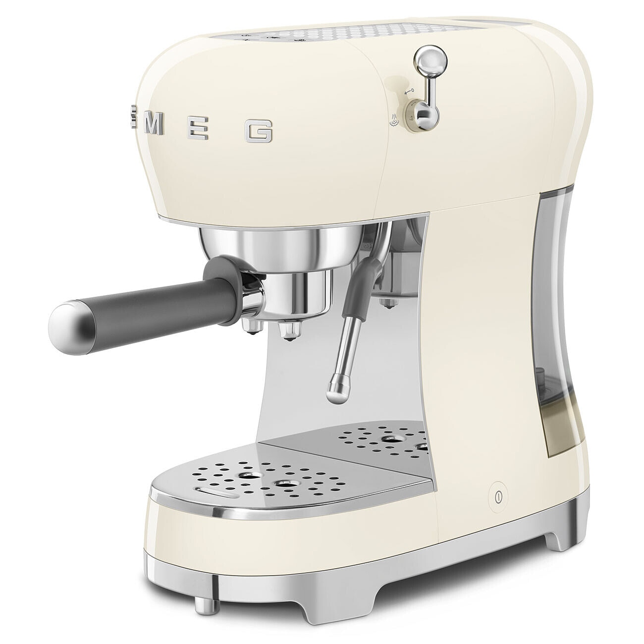 Cafetera espresso manual Smeg ECF02BLEU con sistema Thermoblock - Crema Crema-4