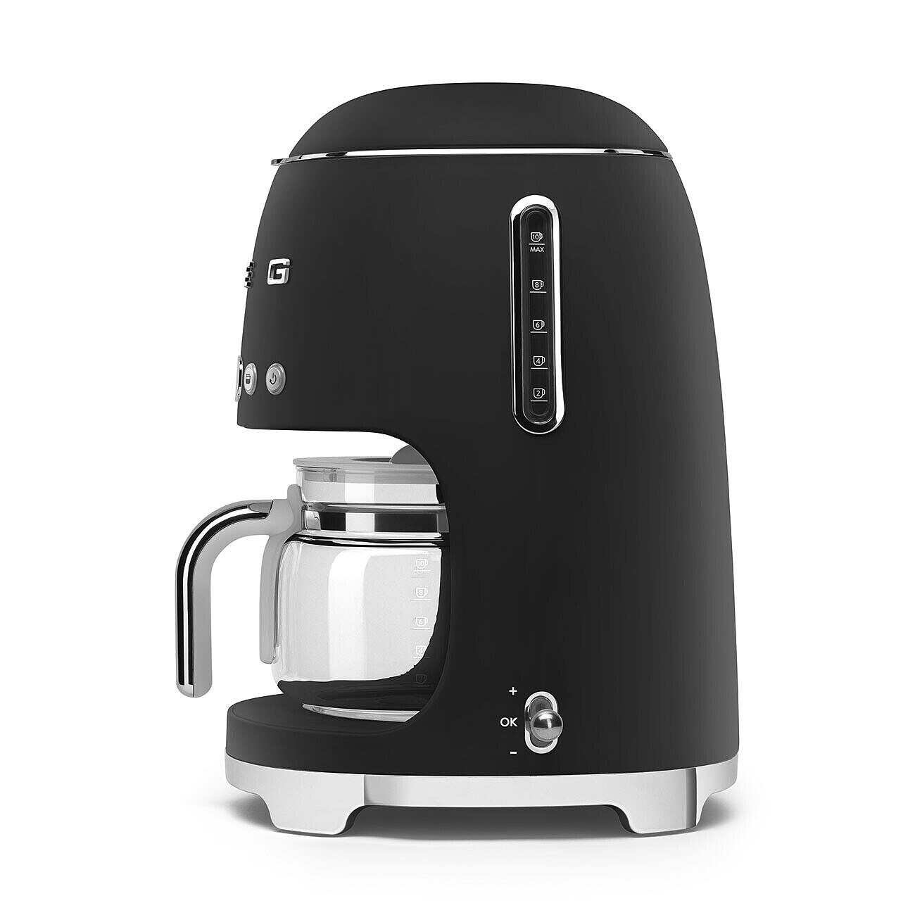 Cafetera de goteo Smeg DCF02RDEU con capacidad para 10 tazas - Negro mate Negro mate-2
