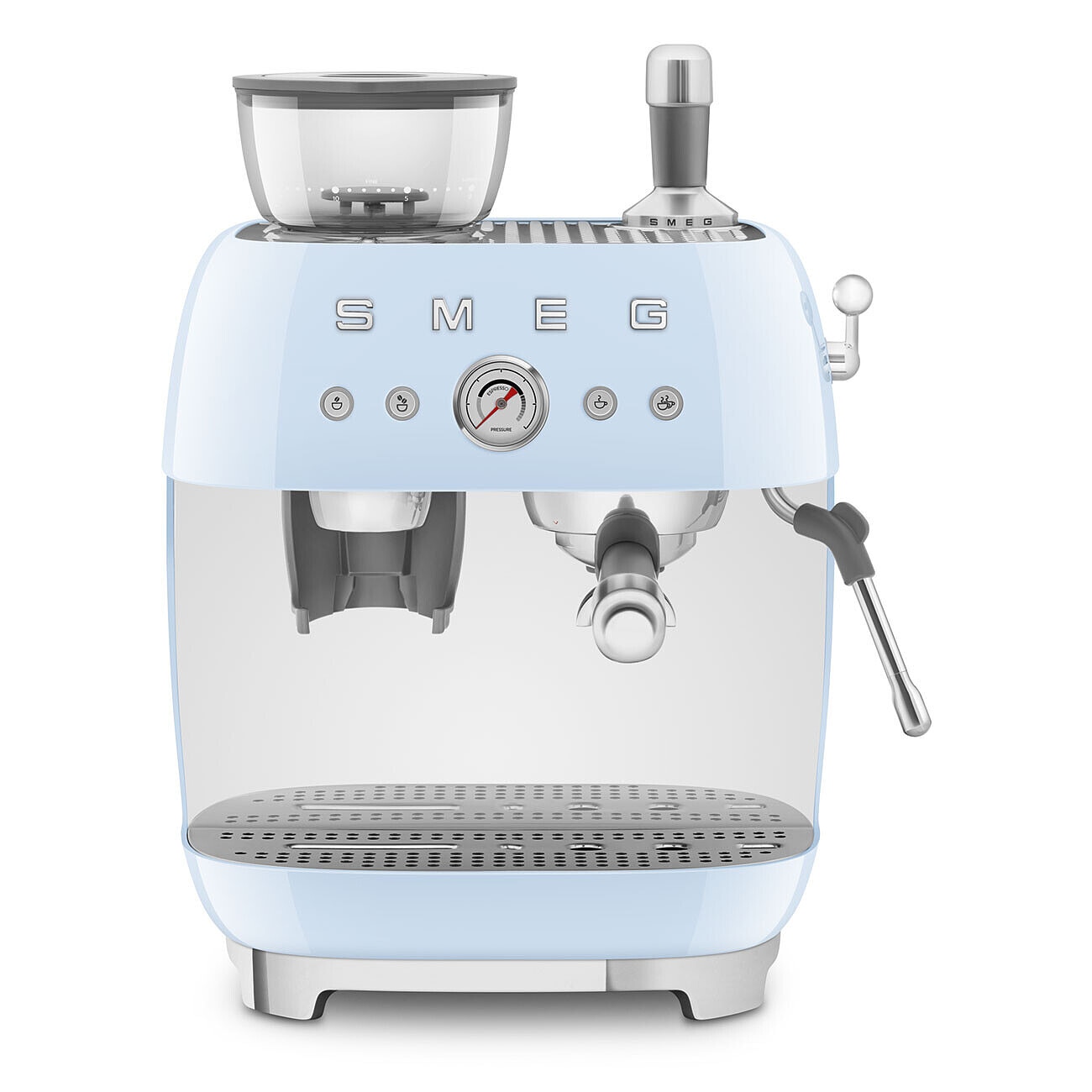 Imagen 0 de Cafetera espresso manual Smeg EGF03RDEU con doble Thermoblock Rojo