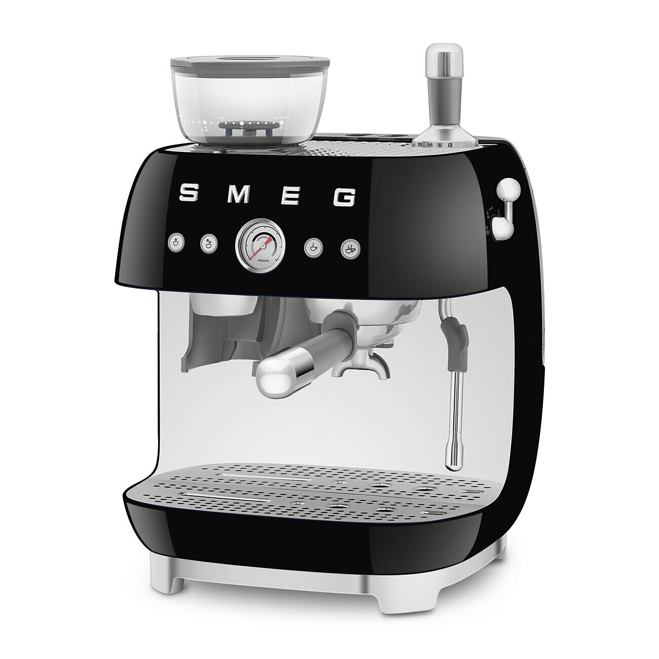 Cafetera espresso manual Smeg EGF03RDEU con doble Thermoblock - Negro Negro-4