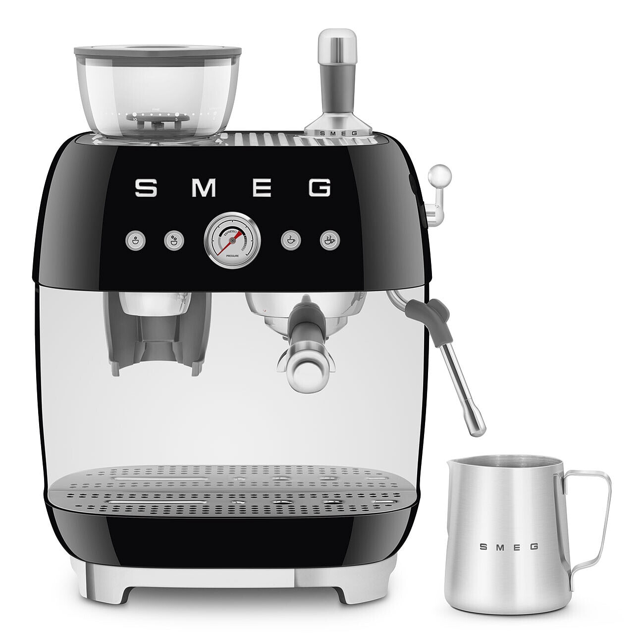 Cafetera espresso manual Smeg EGF03RDEU con doble Thermoblock - Negro Negro-6