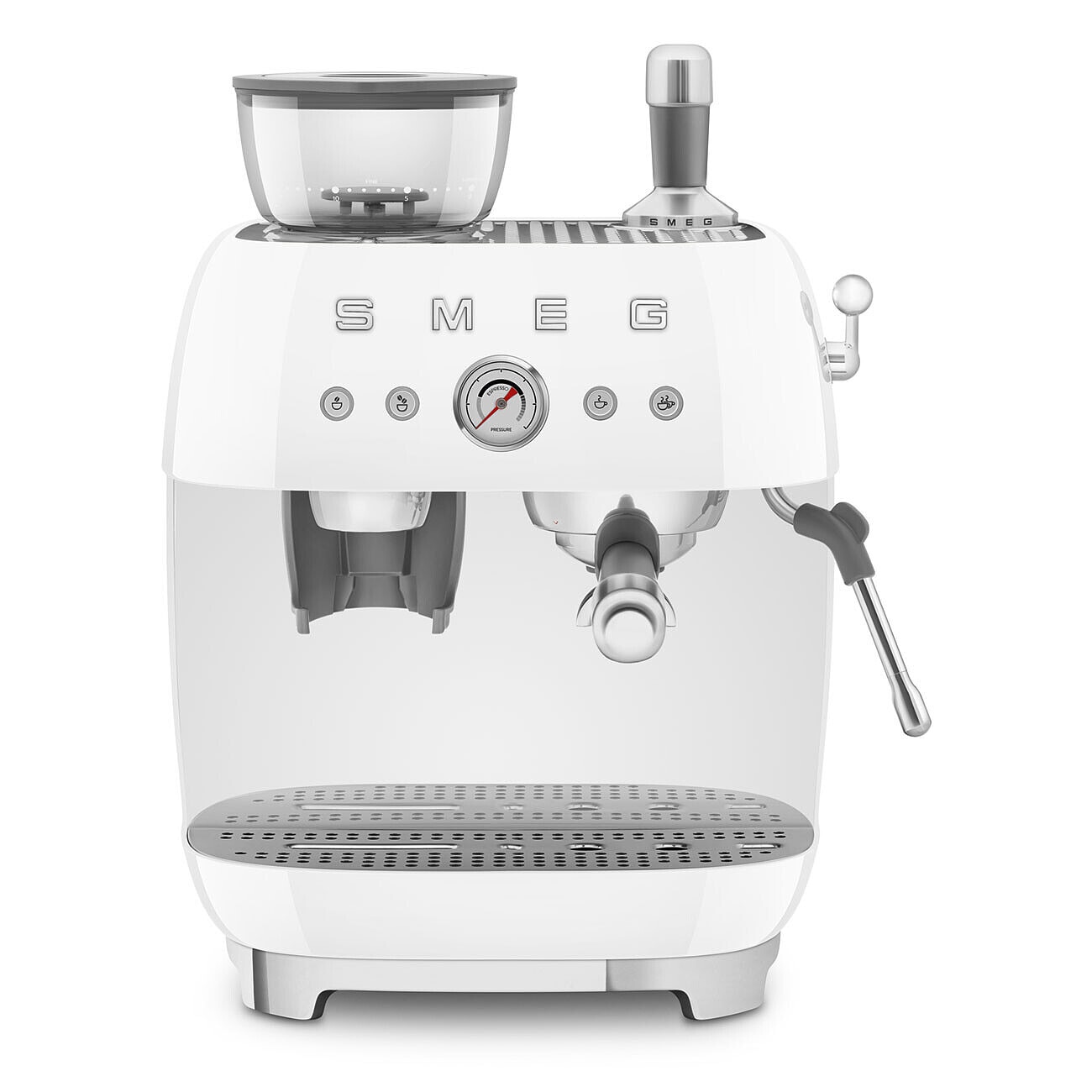 Smeg - Cafetera espresso manual SMEG EGF03 con molino.