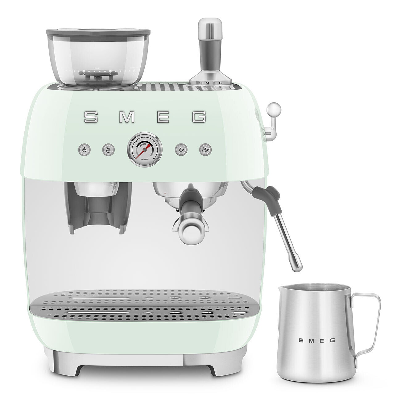 Cafetera espresso manual Smeg EGF03RDEU con doble Thermoblock - Verde Verde-6