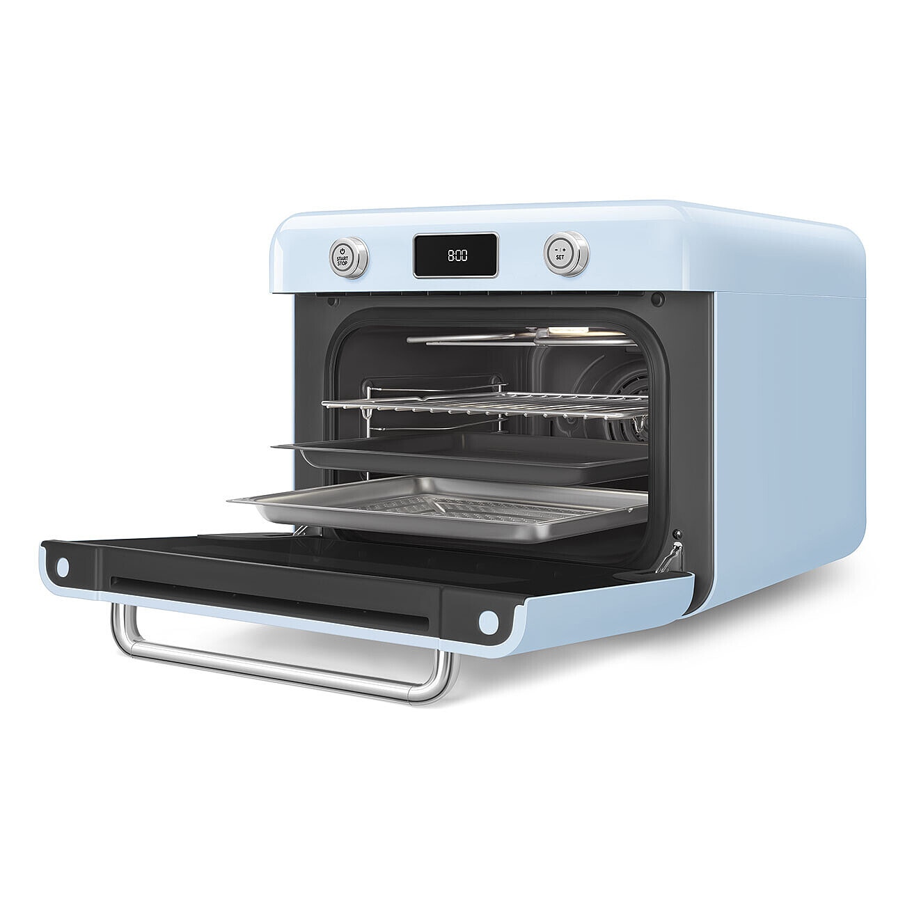 Horno de sobremesa 30 L. con vapor Smeg 50'Style COF01 - Azul Azul-4
