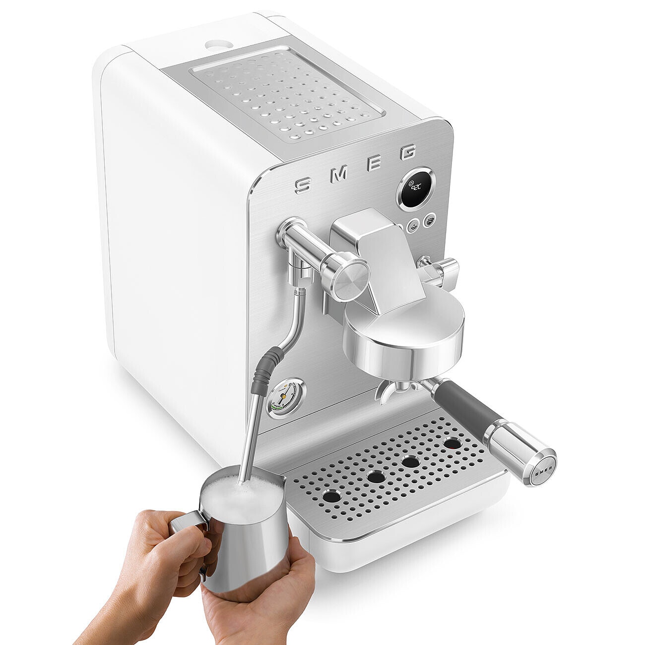 Cafetera espresso Smeg Minipro EMC02 - Blanco Blanco-4