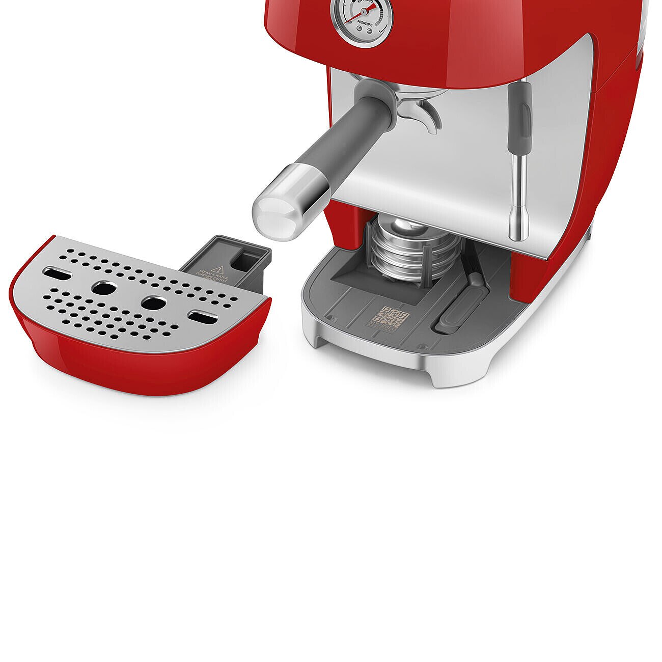 Cafetera espresso Cold Brew manual Smeg 50'Style ECF03 - Rojo Rojo-4