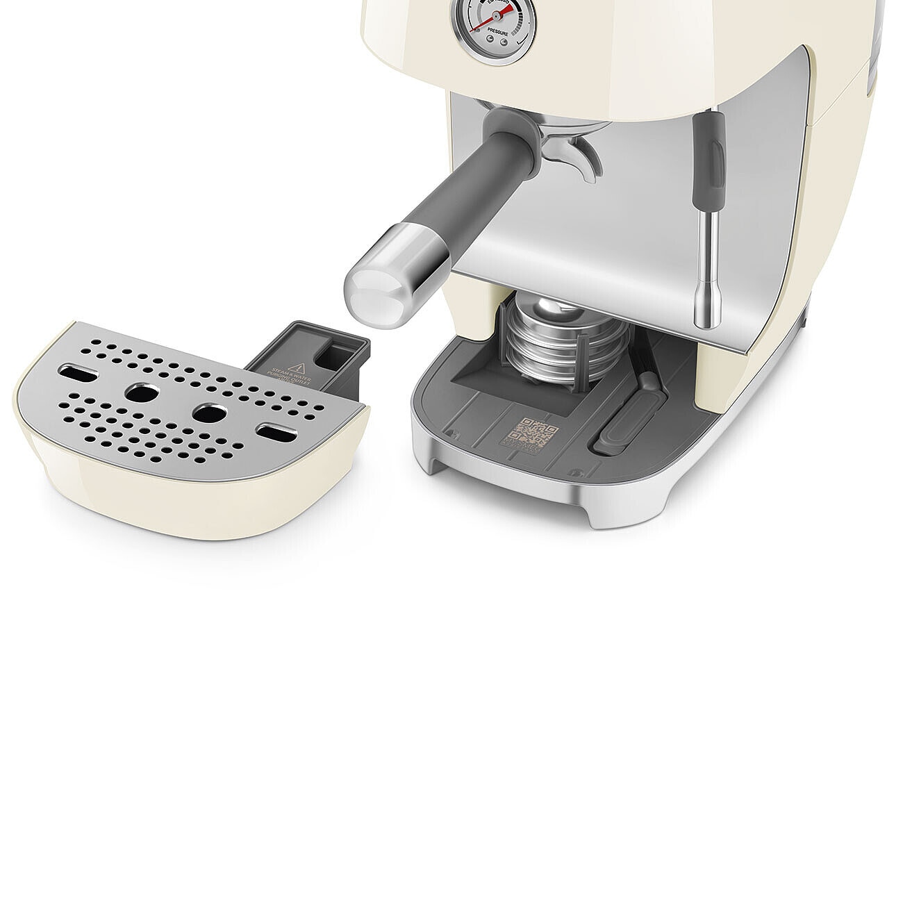 Cafetera espresso Cold Brew manual Smeg 50'Style ECF03 - Crema Crema-4