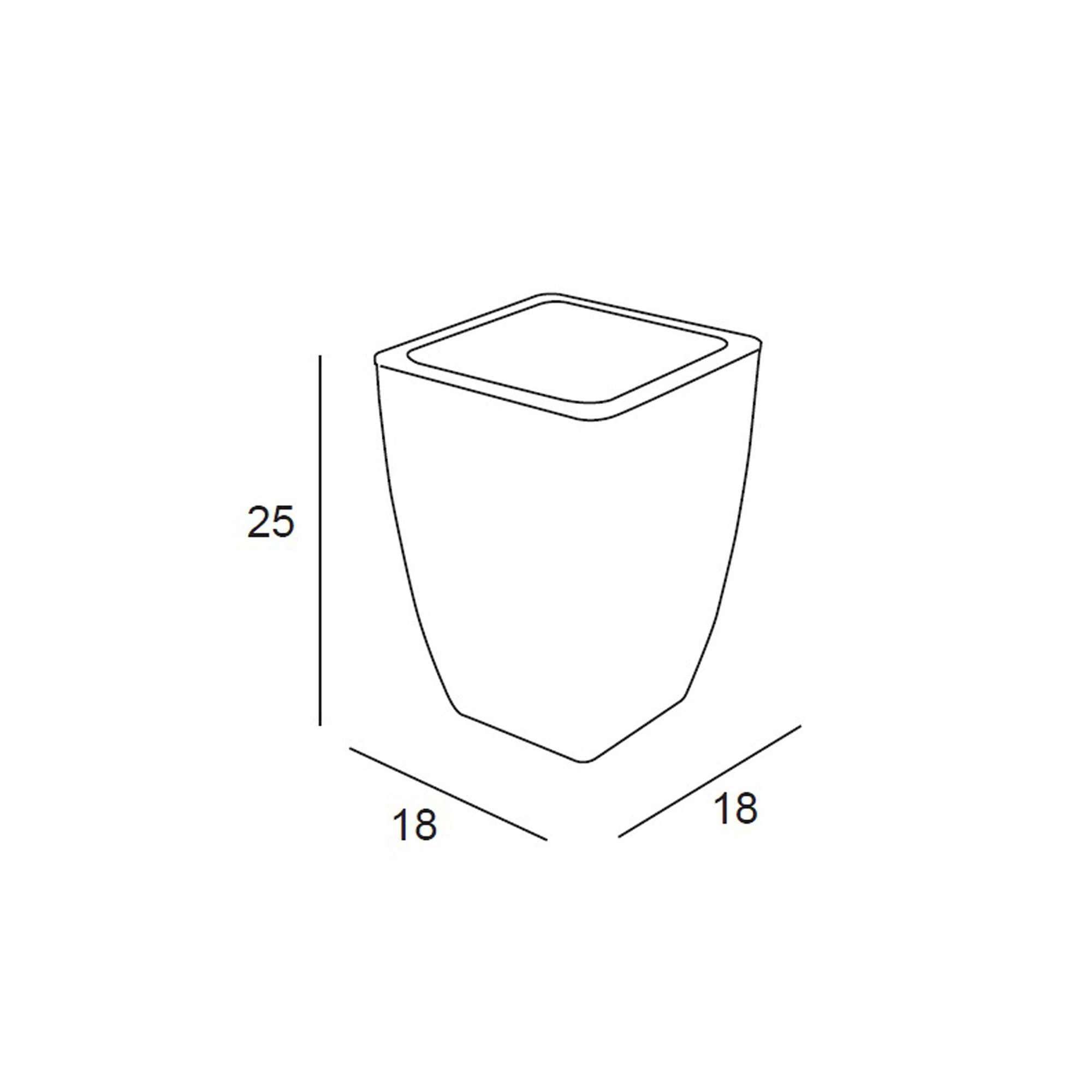 Imagen 2 de Papelera de baño 5L Manillons Torrent - Blanco Blanco