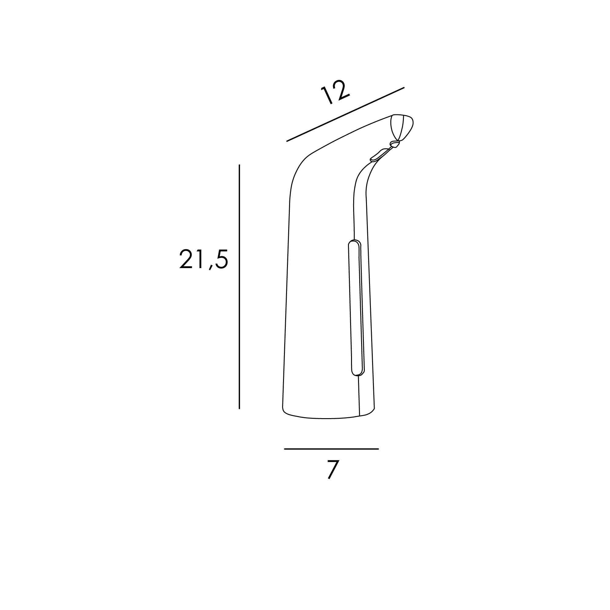 Imagen 2 de Dosificador de jabón para encimera automático Manillons Torrent - Blanco Blanco