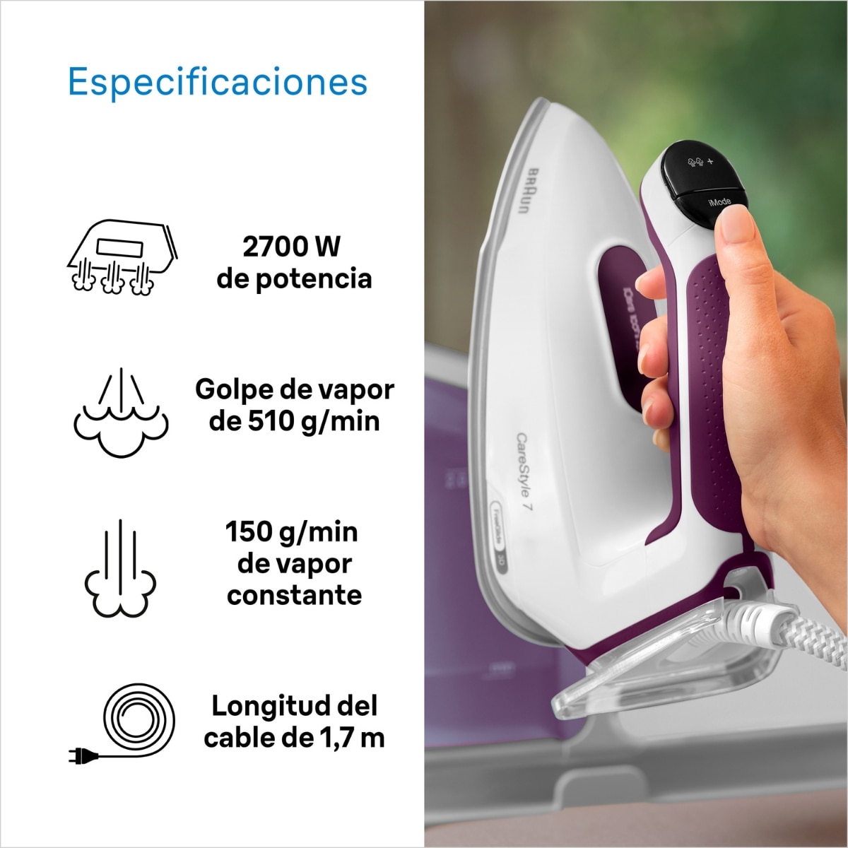 Thumbnail 1 de Braun CareStyle 7 centro de planchado 2 litros
