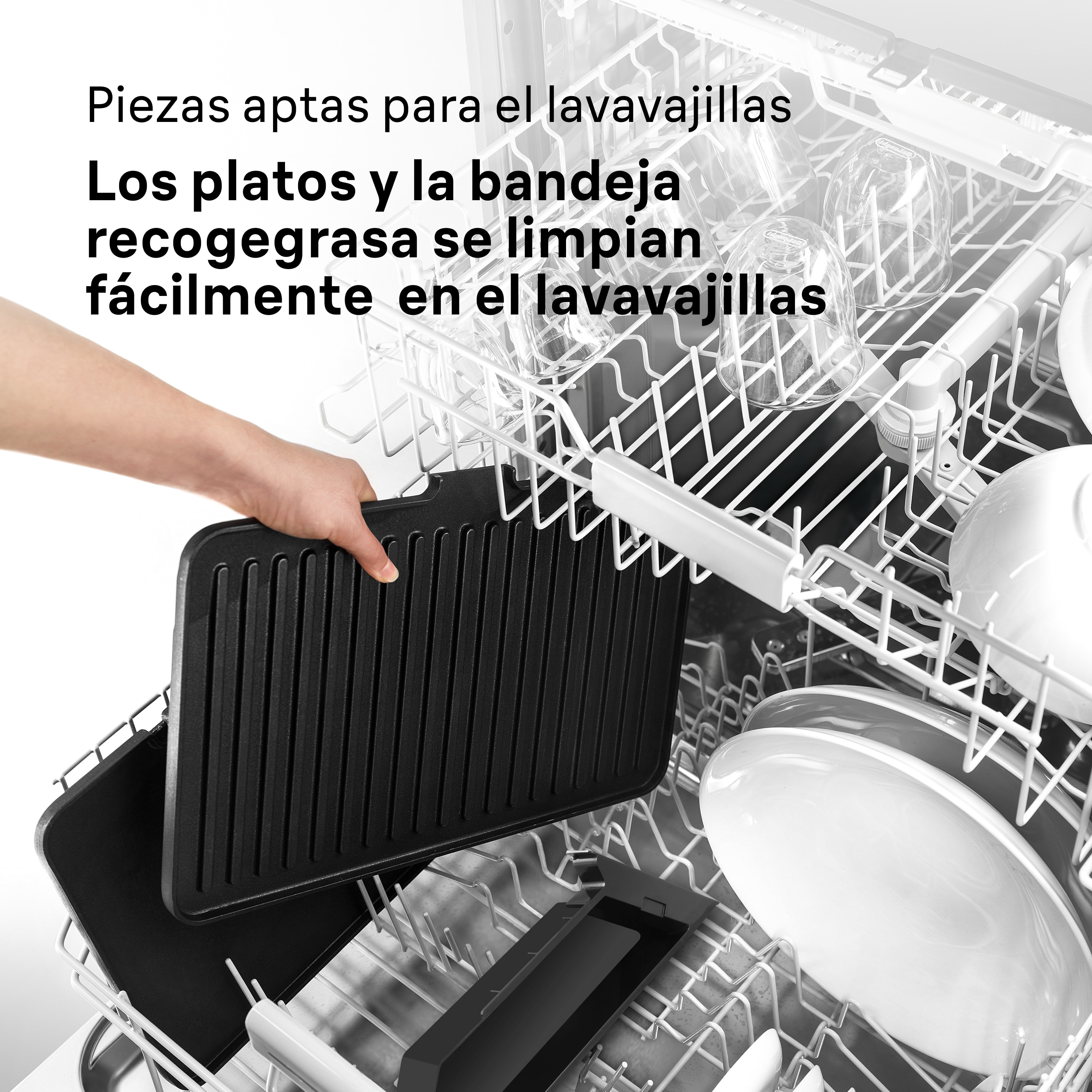 Multi Grill 7 Braun CG7040 digital 3 en 1 y doble placa independiente - Gris acero Gris acero-7